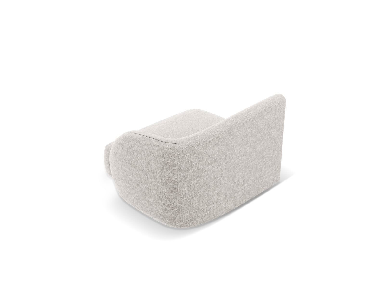 Miley Modul rechts 1 Sitzer in Light Grey präsentiert im Onlineshop von KAQTU Design AG. Modulares Sofa ist von Micadoni