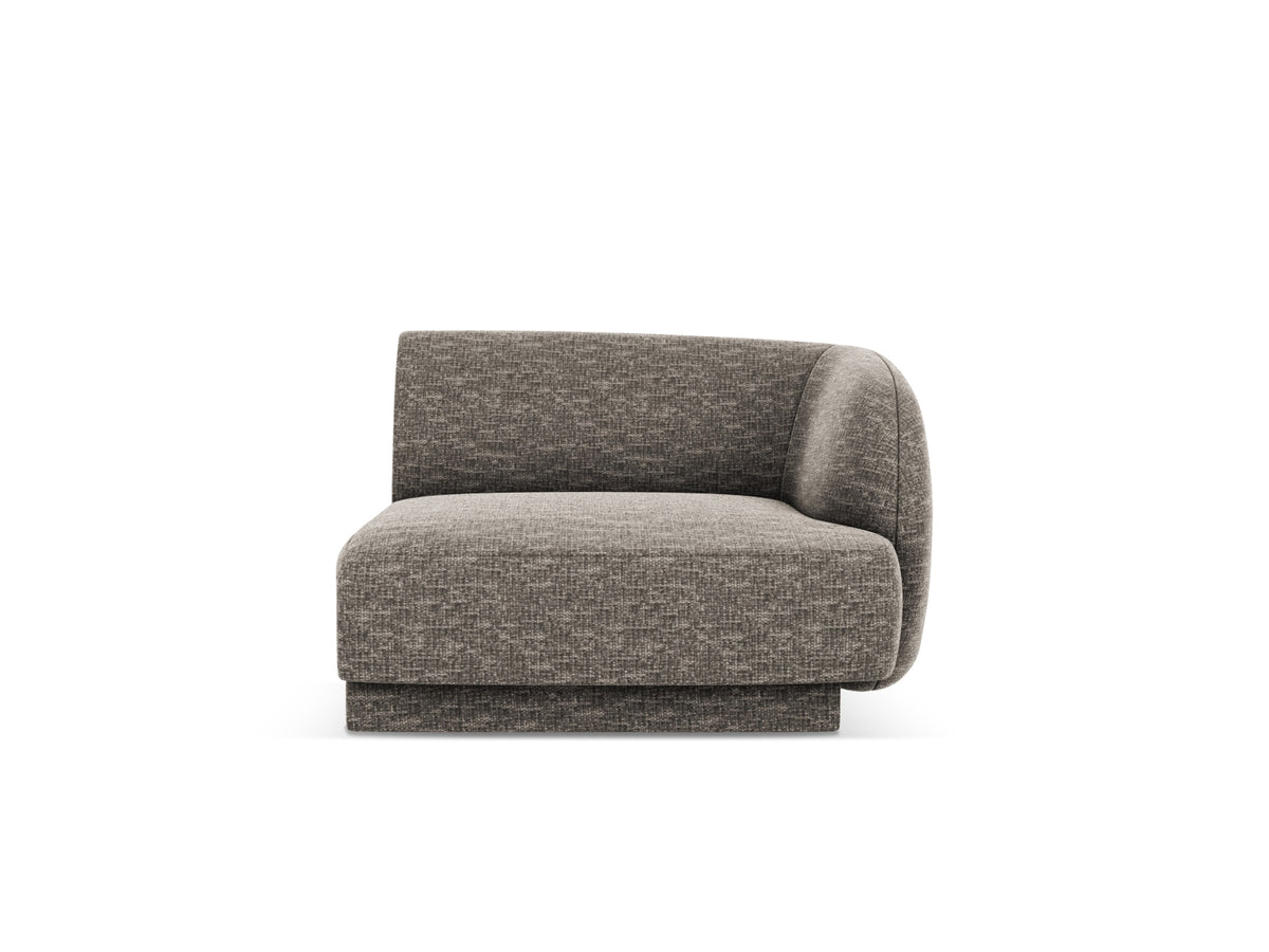 Miley Modul rechts 1 Sitzer in Grey-Haga präsentiert im Onlineshop von KAQTU Design AG. Modulares Sofa ist von Micadoni