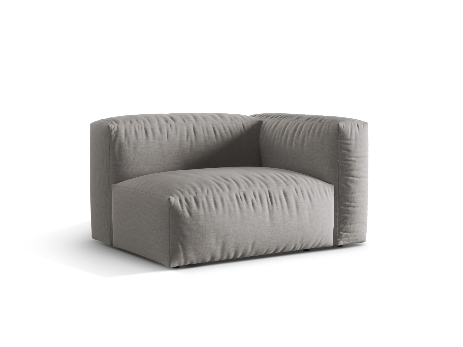 Martina Modul rechts 1 Sitzer in Light Grey präsentiert im Onlineshop von KAQTU Design AG. Modulares Sofa ist von Micadoni