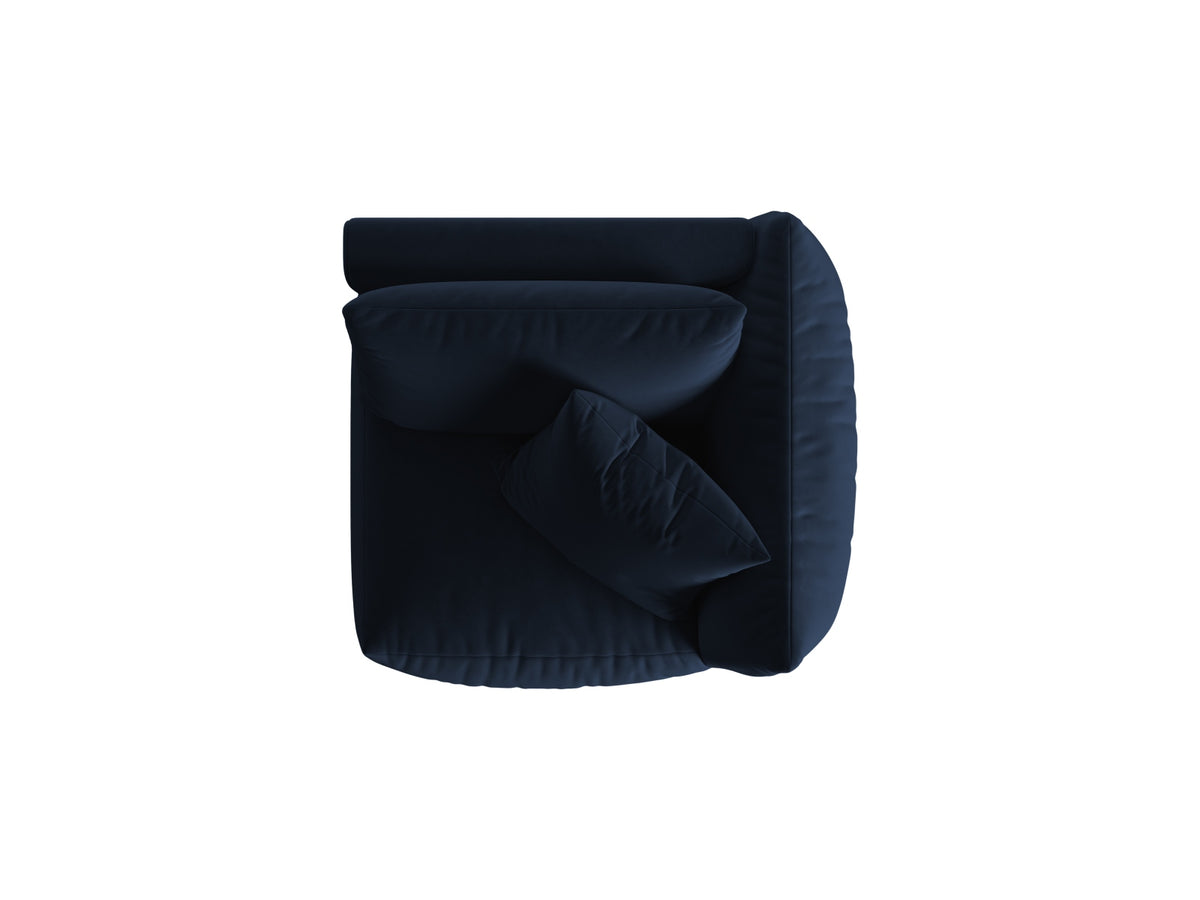 Chris Velour Modul rechts 1 Sitzer in Royal Blue-Casino präsentiert im Onlineshop von KAQTU Design AG. Modulares Sofa ist von Micadoni