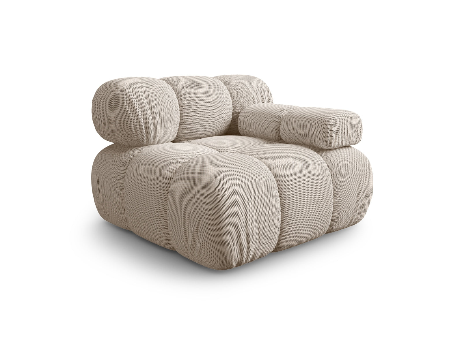 Elegantes Bellis Modul rechts 1 Sitzer in sanftem Beige, ideal für individuelle Sofa-Gestaltung, erhältlich bei KAQTU Design AG.