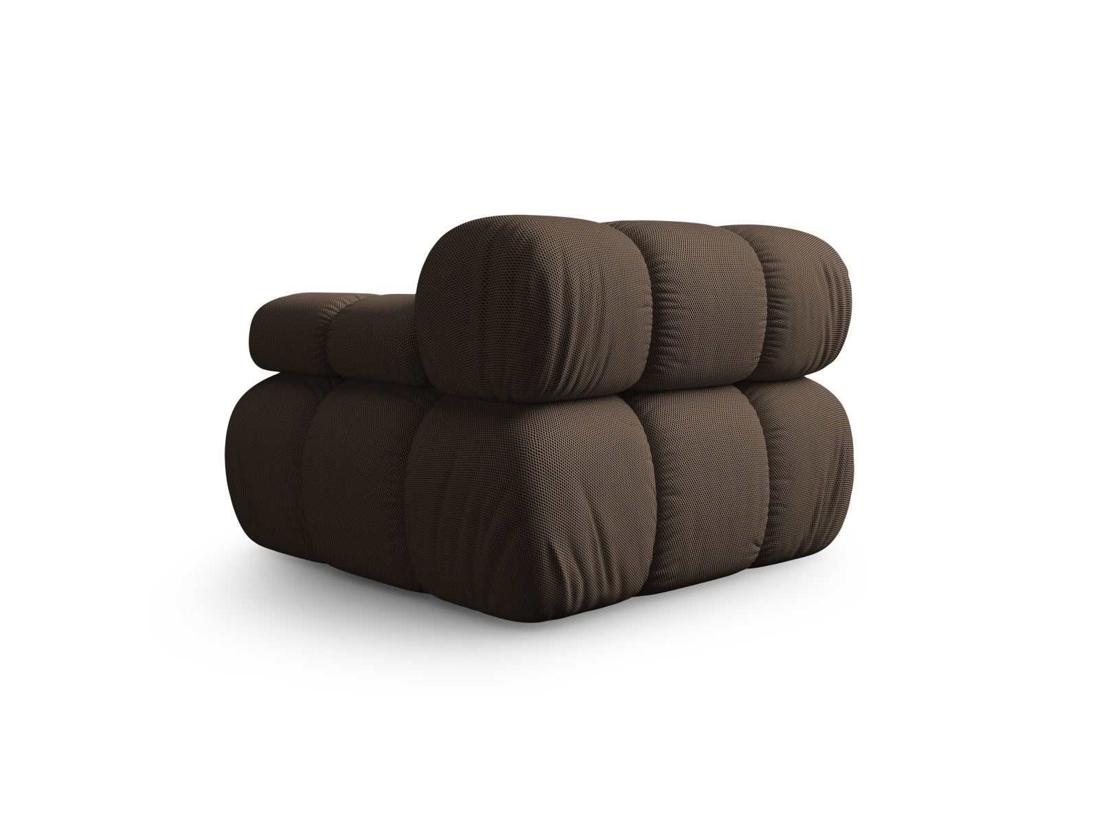Elegantes Bellis Modul 1 Sitzer in sanftem Braun, ideal für kreative Sofa-Arrangements und stilvolle Inneneinrichtungen.