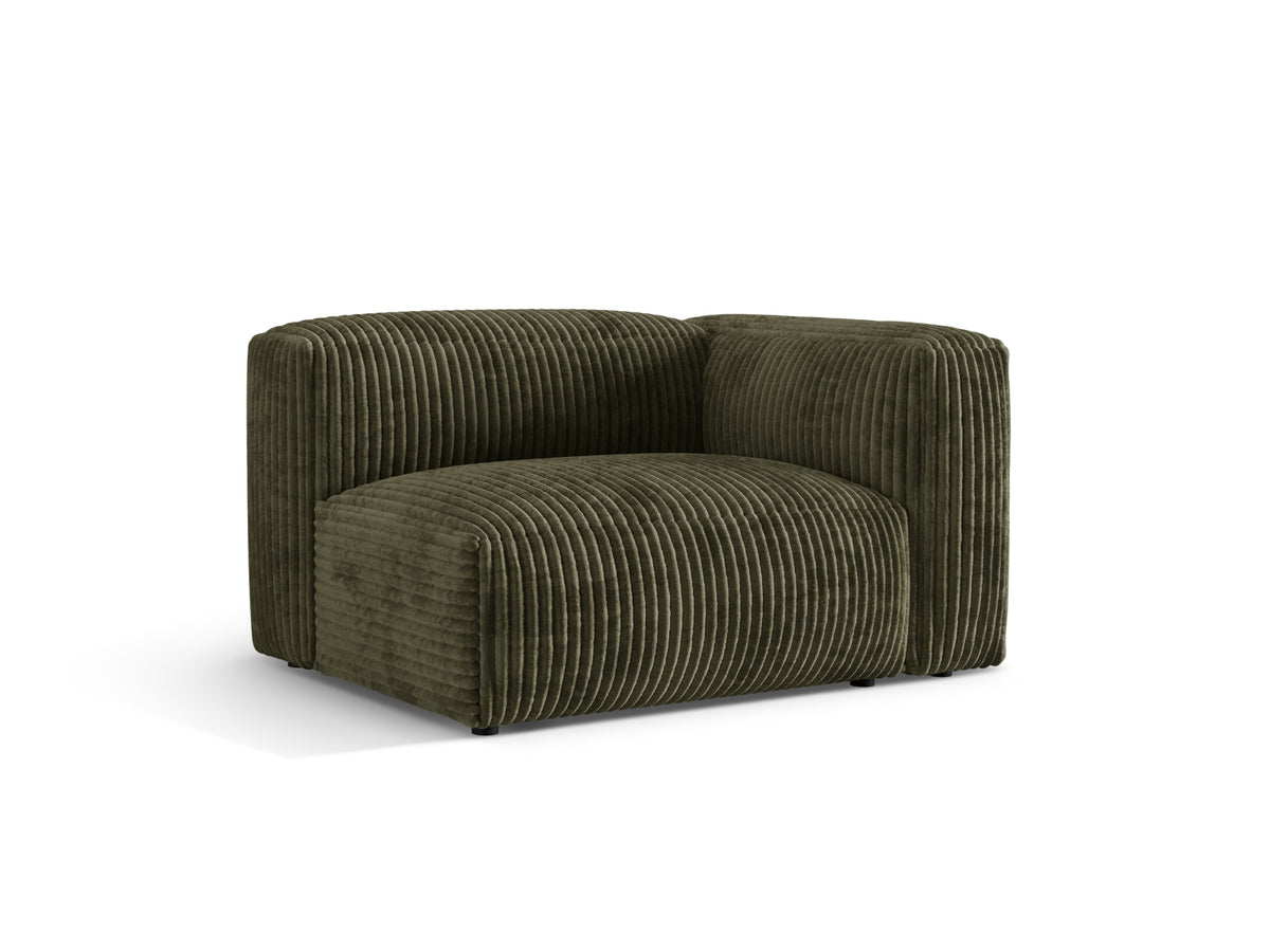 Martina Modul rechts 1 Sitzer in Moss Green-Tilia präsentiert im Onlineshop von KAQTU Design AG. Modulares Sofa ist von Micadoni