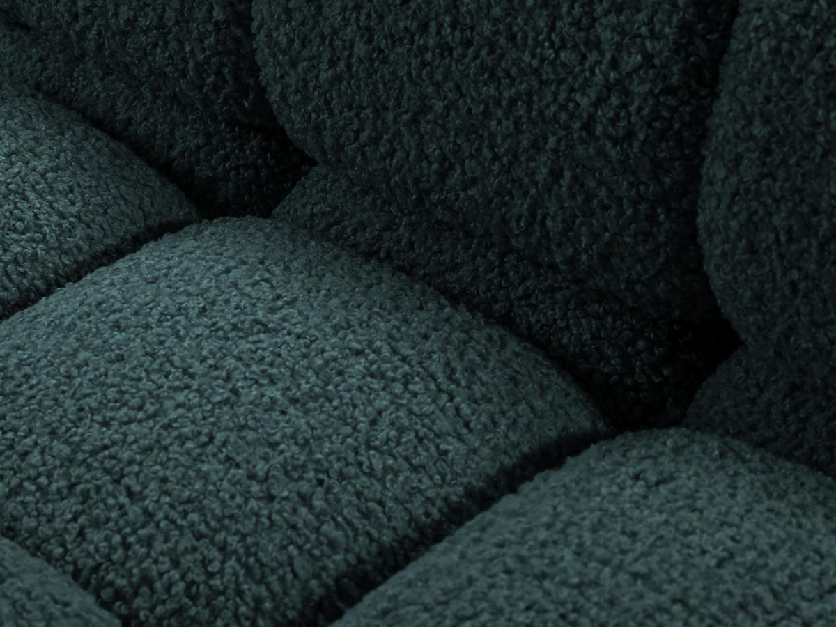 Bellis Boucle Modul rechts 1 Sitzer in Petrol-Rolf präsentiert im Onlineshop von KAQTU Design AG. Modulares Sofa ist von Micadoni