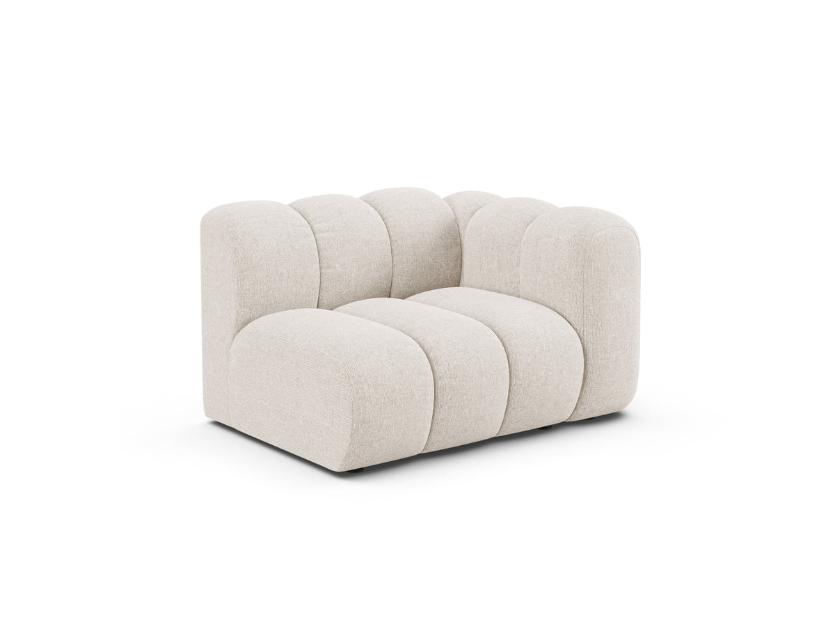 Lupine Modul rechts 1 Sitzer in Light Beige-Eden präsentiert im Onlineshop von KAQTU Design AG. Modulares Sofa ist von Micadoni