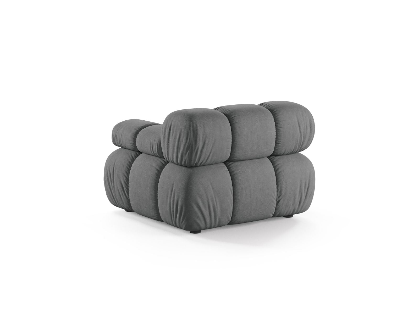 Elegantes 1-Sitzer Modul Bellis in zeitlosem Grau, ideal für individuelle Sofa-Layouts und moderne Einrichtungsideen.