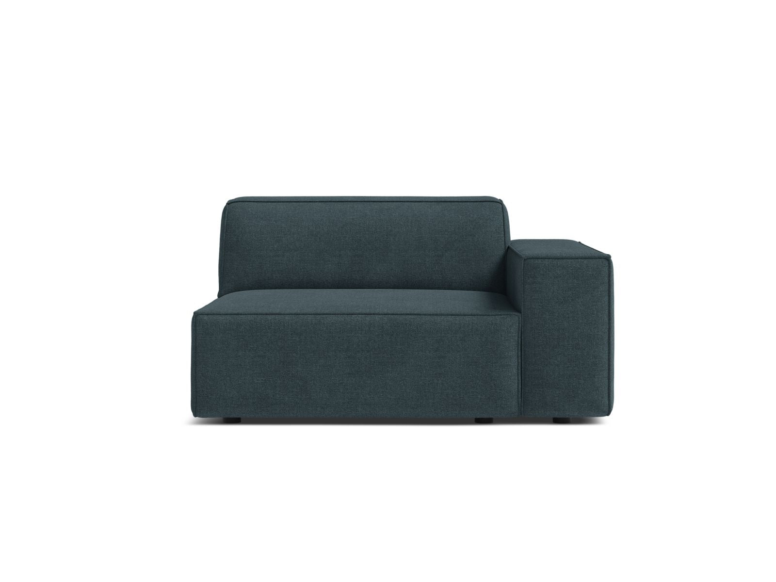 Stylisches 1-Sitzer Modul Rechts Jodie in edlem Petrol, perfekt für kreative Sofa-Kombinationen von Micadoni, erhältlich bei KAQTU.