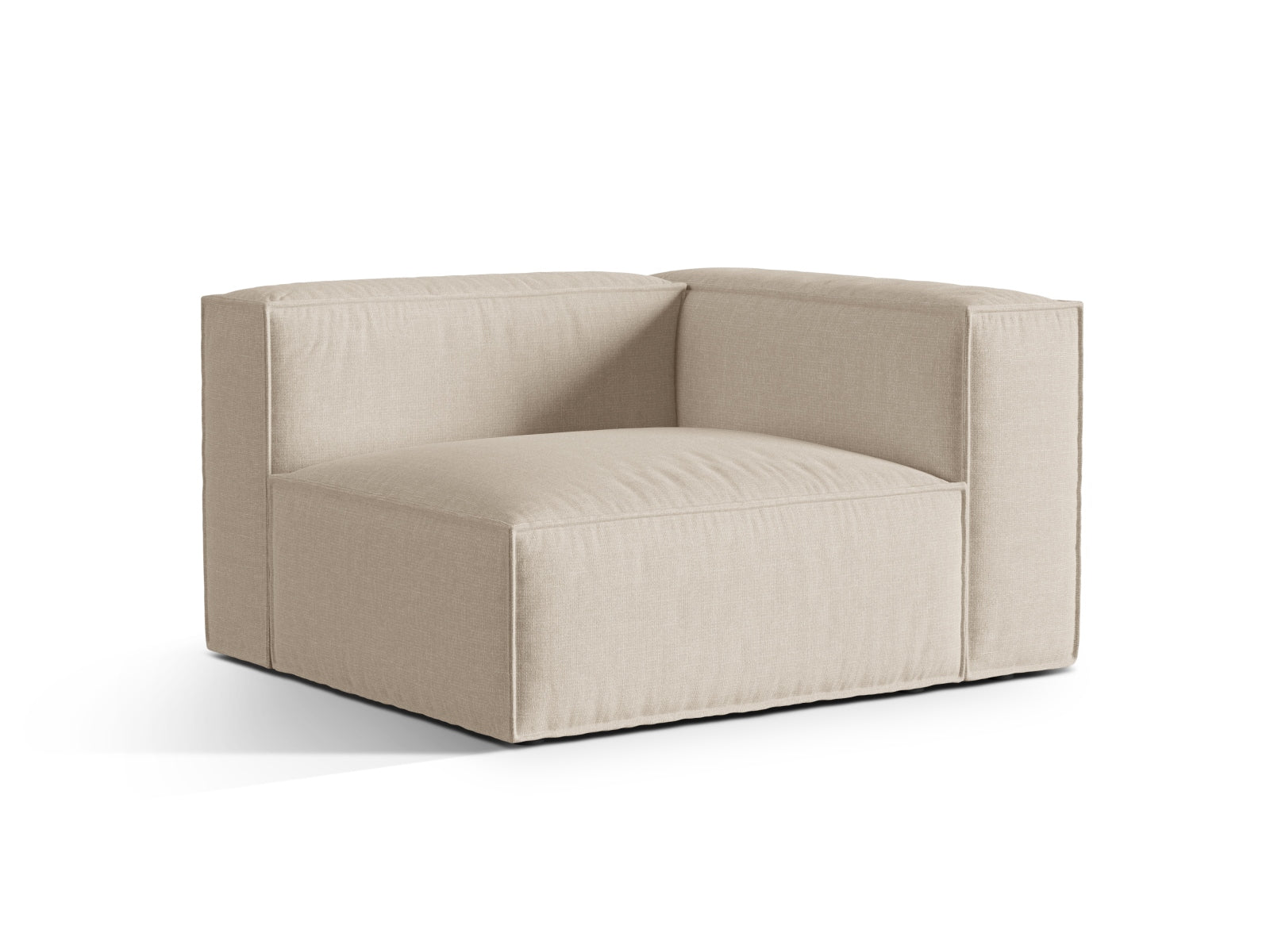 Nuria Modular Sofa rechts 1 Sitzer in Beige präsentiert im Onlineshop von KAQTU Design AG. Modulares Sofa ist von Micadoni