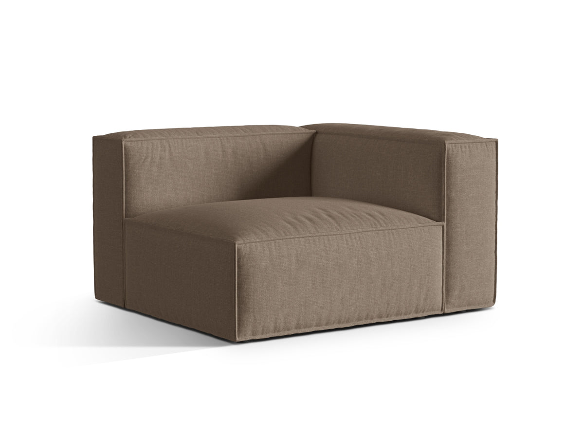 1-Sitzer Modular Sofa rechts Nuria in Cappuccino-Liberty präsentiert im Onlineshop von KAQTU Design AG. Modulares Sofa ist von Micadoni