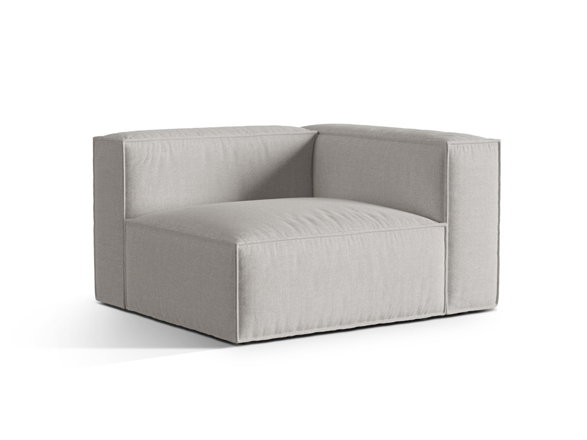 1-Sitzer Modular Sofa rechts Nuria in Light Grey-Liberty präsentiert im Onlineshop von KAQTU Design AG. Modulares Sofa ist von Micadoni