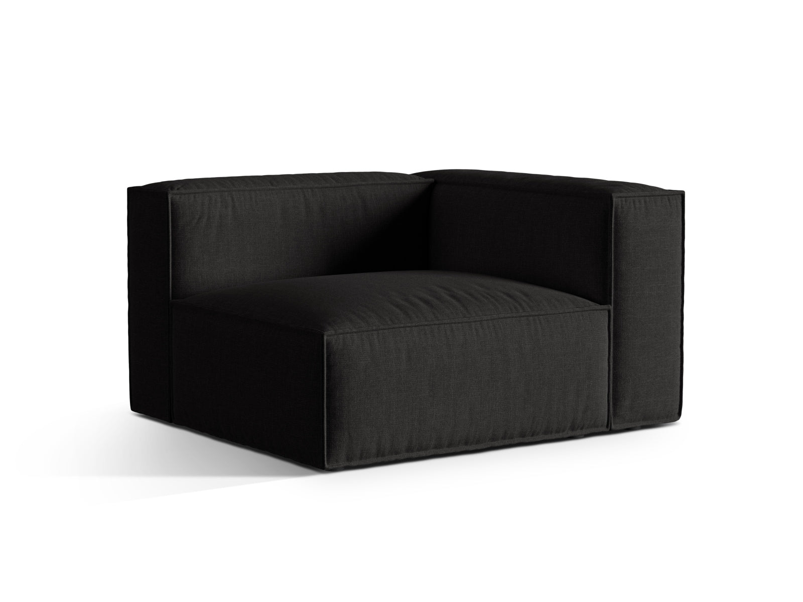 Nuria Modular Sofa rechts 1 Sitzer in Black präsentiert im Onlineshop von KAQTU Design AG. Modulares Sofa ist von Micadoni