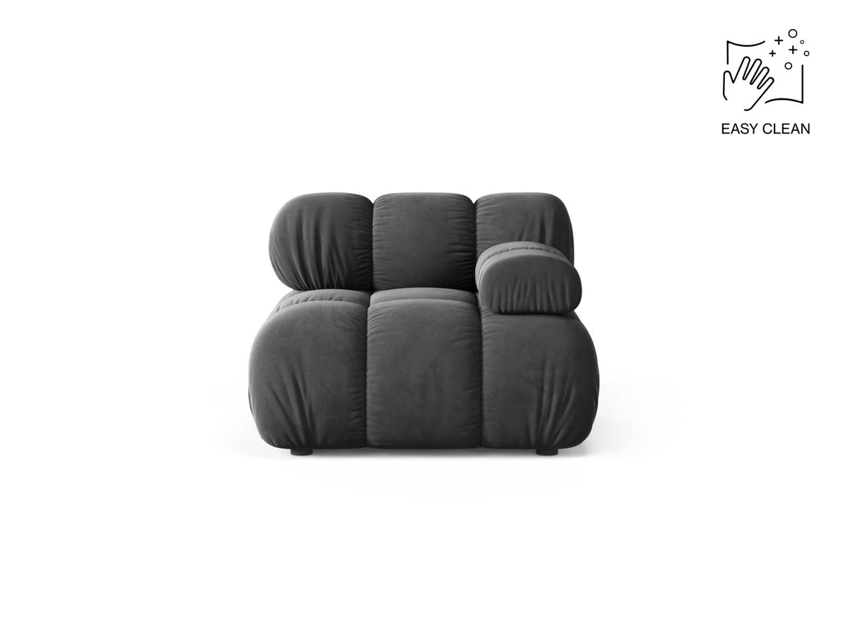 1-Sitzer Modul rechts Bellis in Grey-Venus präsentiert im Onlineshop von KAQTU Design AG. Modulares Sofa ist von Micadoni
