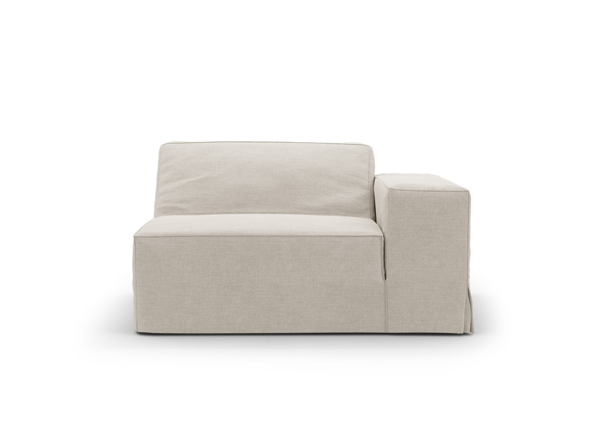 Jodie Modul rechts 1 Sitzer mit abnehmbaren Bezug in Natural-LINS präsentiert im Onlineshop von KAQTU Design AG. Modulares Sofa ist von Micadoni