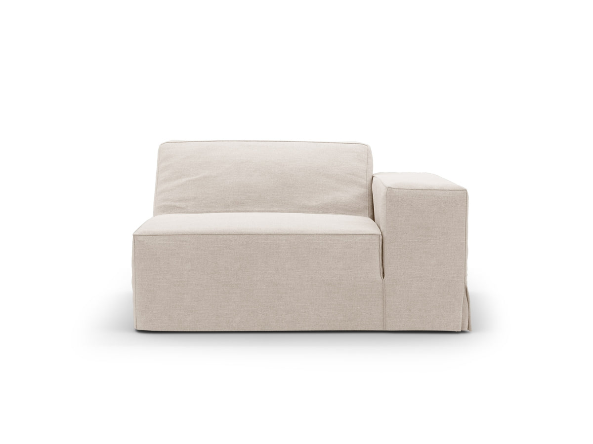 Jodie Modul rechts 1 Sitzer mit abnehmbaren Bezug in Beige-LINS präsentiert im Onlineshop von KAQTU Design AG. Modulares Sofa ist von Micadoni