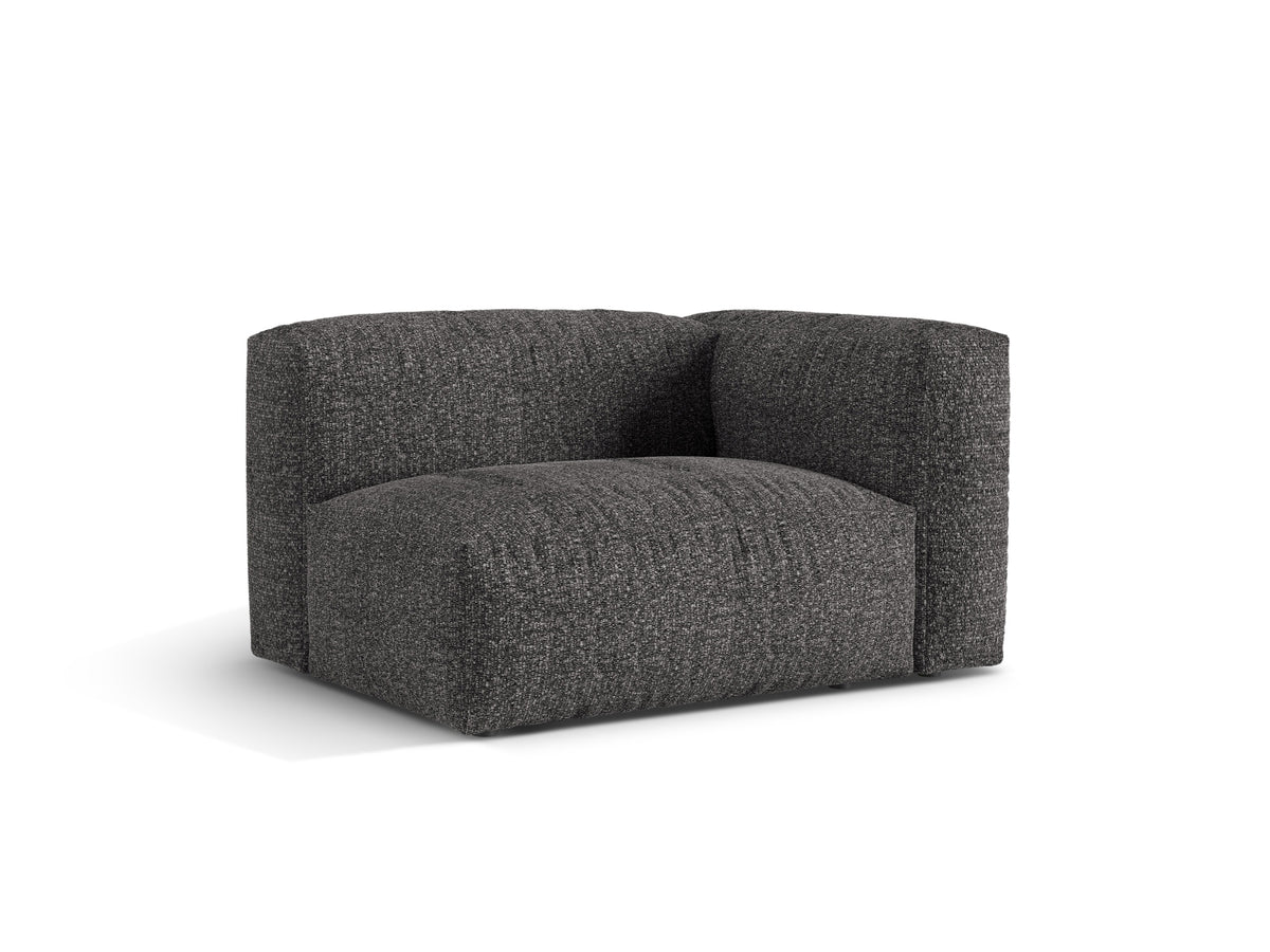 1-Sitzer Sofa Martina Wide rechts in Anthracite-Monet präsentiert im Onlineshop von KAQTU Design AG. Modulares Sofa ist von Micadoni