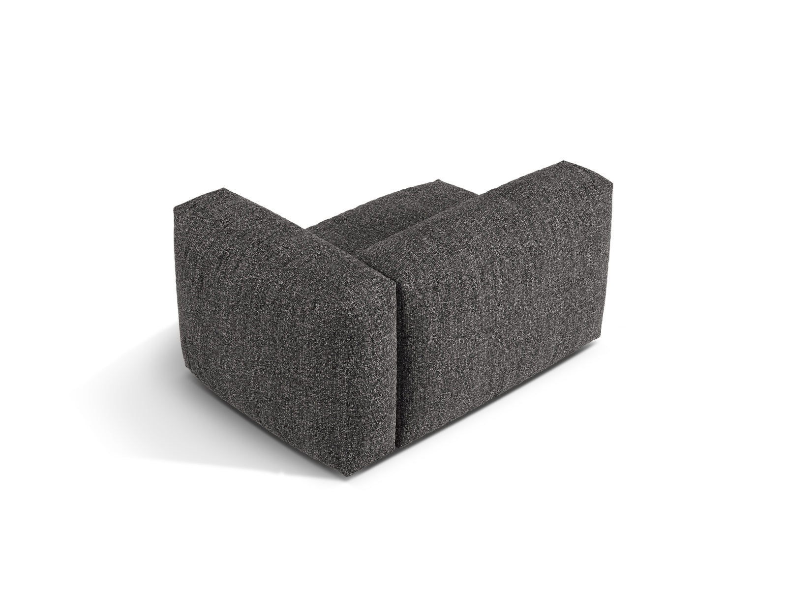 Elegantes 1-Sitzer Sofa Martina Wide rechts in modernem Anthrazit, ideal für stilvolle Wohnräume und flexible Gestaltungsmöglichkeiten.