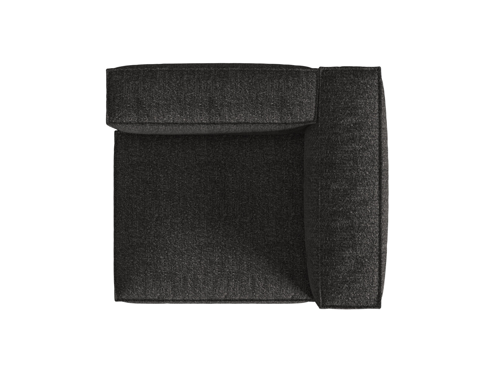 Stylisches Nuria Boucle 1-Sitzer Sofa in zeitlosem Anthrazit, perfekt für individuelle Wohnkonzepte, erhältlich bei Micadoni.