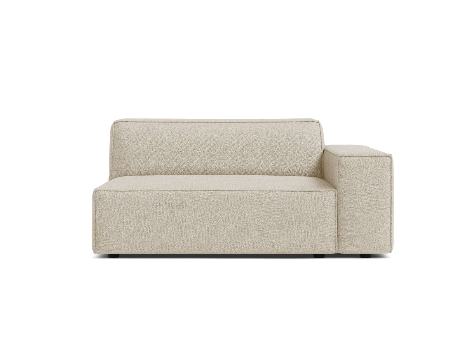 Beige 1-Sitzer Modul Rechts Jodie von Micadoni, elegantes Sofa-Modul für kreative Raumgestaltungen und zeitgemäße Einrichtung.