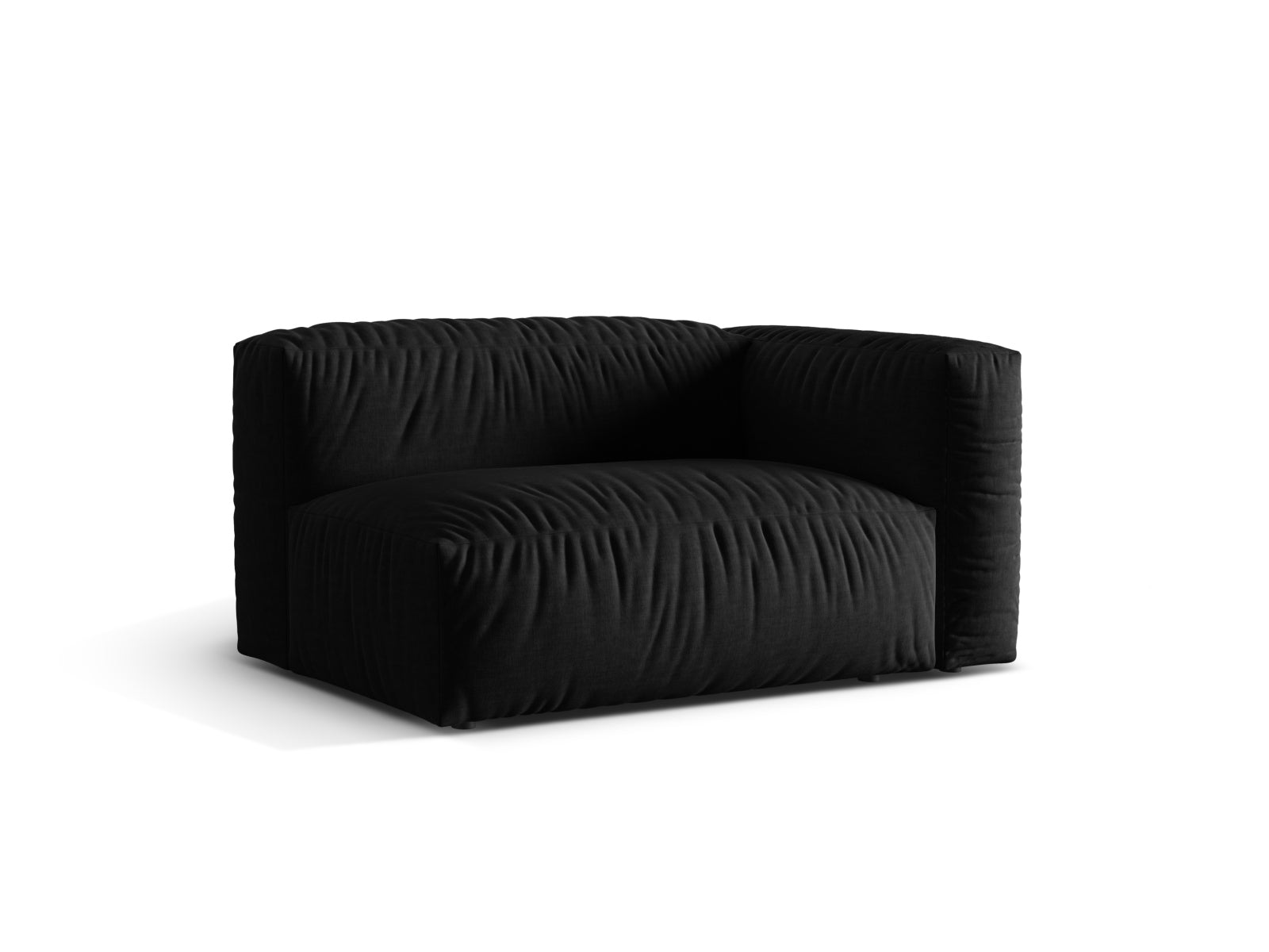Martina Modul rechts 1 Sitzer in Black präsentiert im Onlineshop von KAQTU Design AG. Modulares Sofa ist von Micadoni