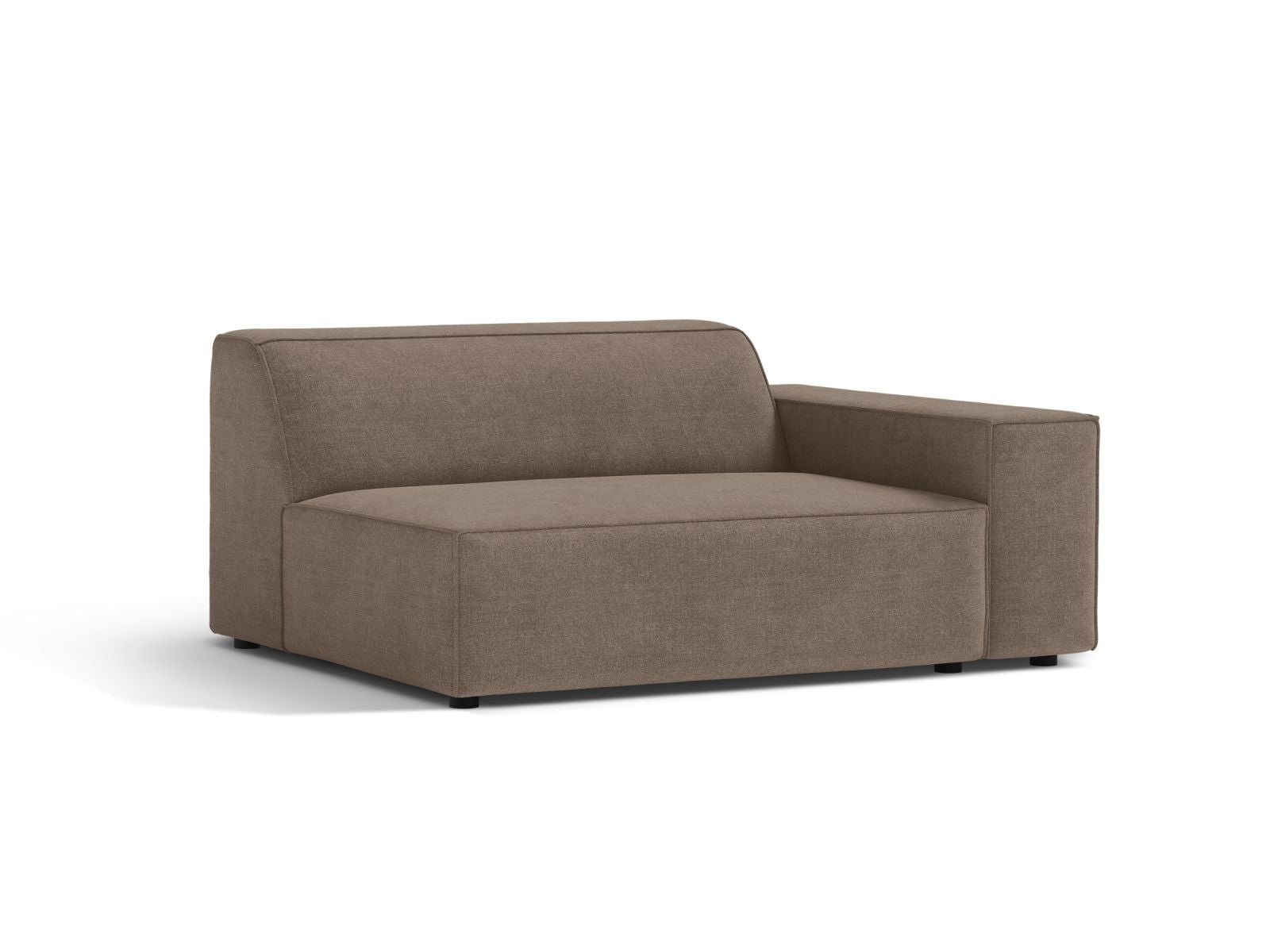 Elegantes 1-Sitzer Modul Rechts Jodie in stilvollem Cappuccino-Liberty, ideal für individuelle Wohnkonzepte und modernes Design.