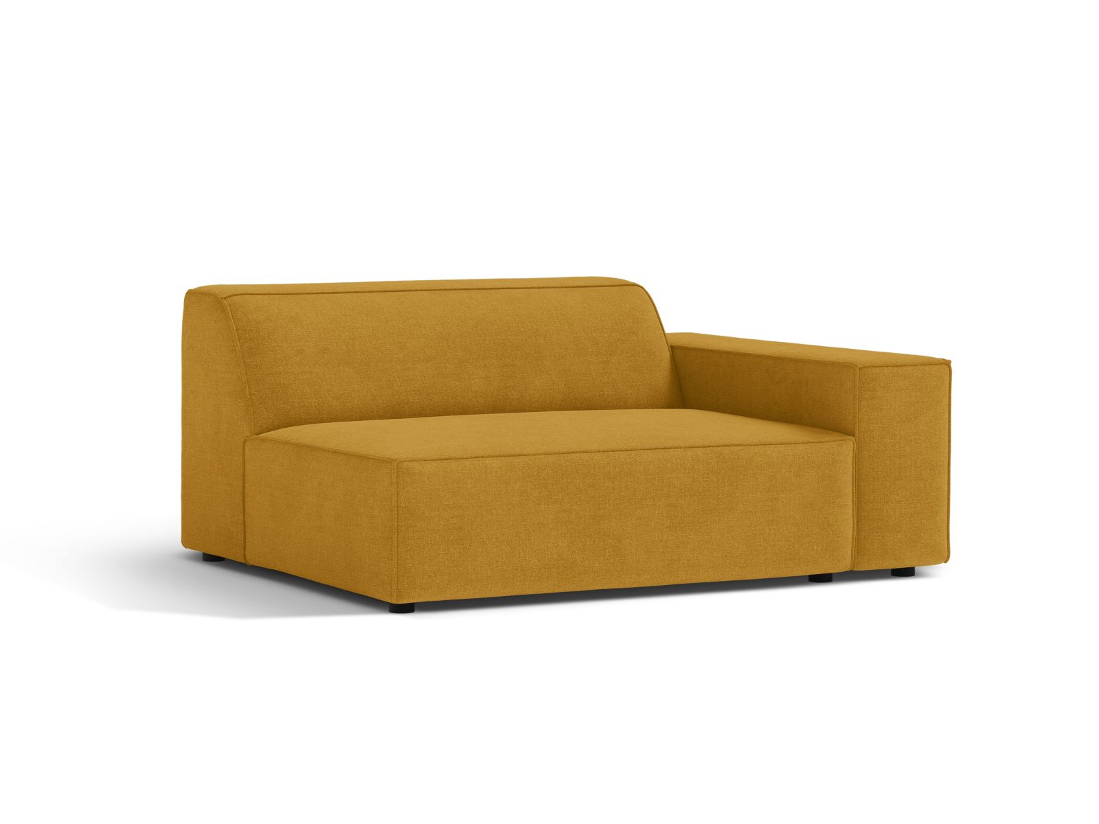 Elegantes 1-Sitzer Modul Rechts Jodie in strahlendem Gelb, ideal für moderne Wohnräume und vielseitige Sofa-Kombinationen.