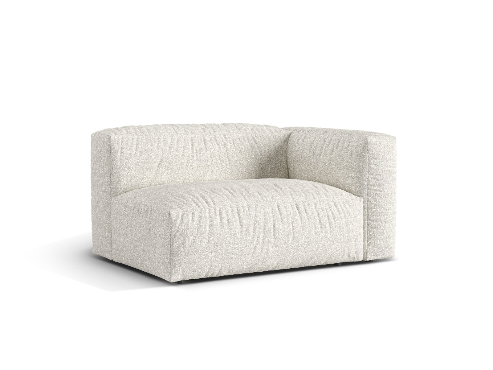 Elegantes Doppelsitz-Sofa rechts Martina in stilvollem Grey Beige Melange, ideal für moderne Wohnräume und vielseitige Gestaltung.