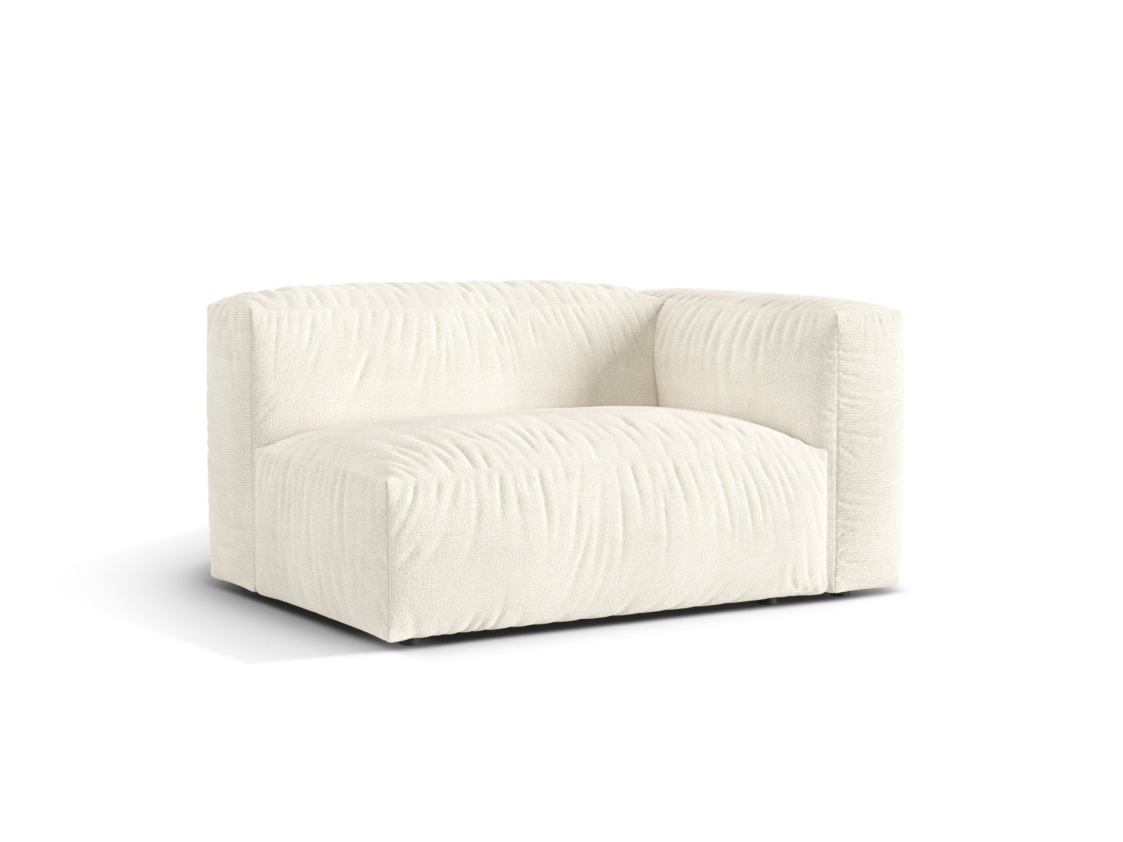 Elegantes Doppelsitz-Sofa rechts Martina in Ivory-Monet, ideal für stilvolle Wohnräume. Teil der modularen Sofa-Kollektion von Micadoni.