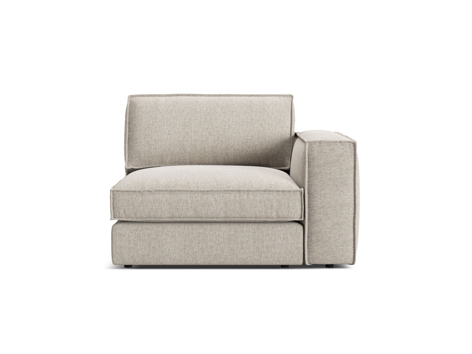 1-Sitzer Modul Rechts Pola in Sand-Babel präsentiert im Onlineshop von KAQTU Design AG. Modulares Sofa ist von Micadoni