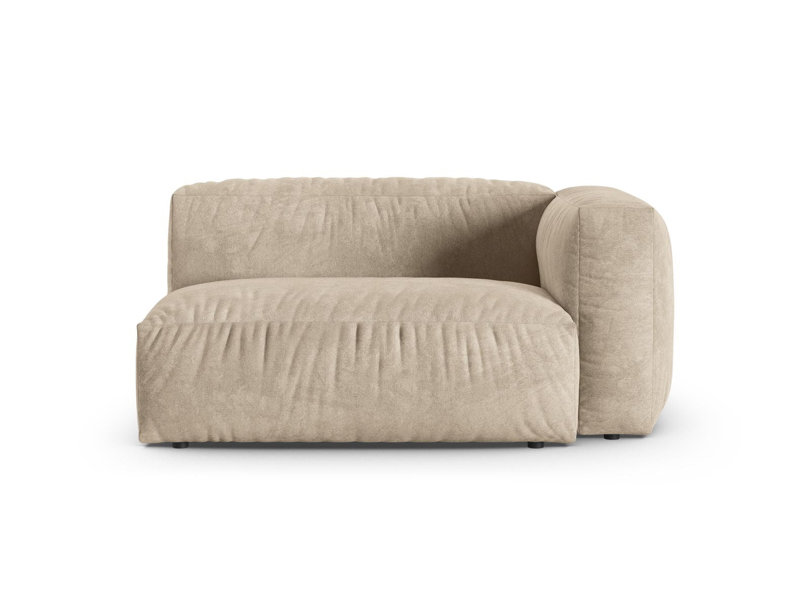 Doppelsitz-Sofa rechts XL Martina in Light Beige-Vogue präsentiert im Onlineshop von KAQTU Design AG. Modulares Sofa ist von Micadoni