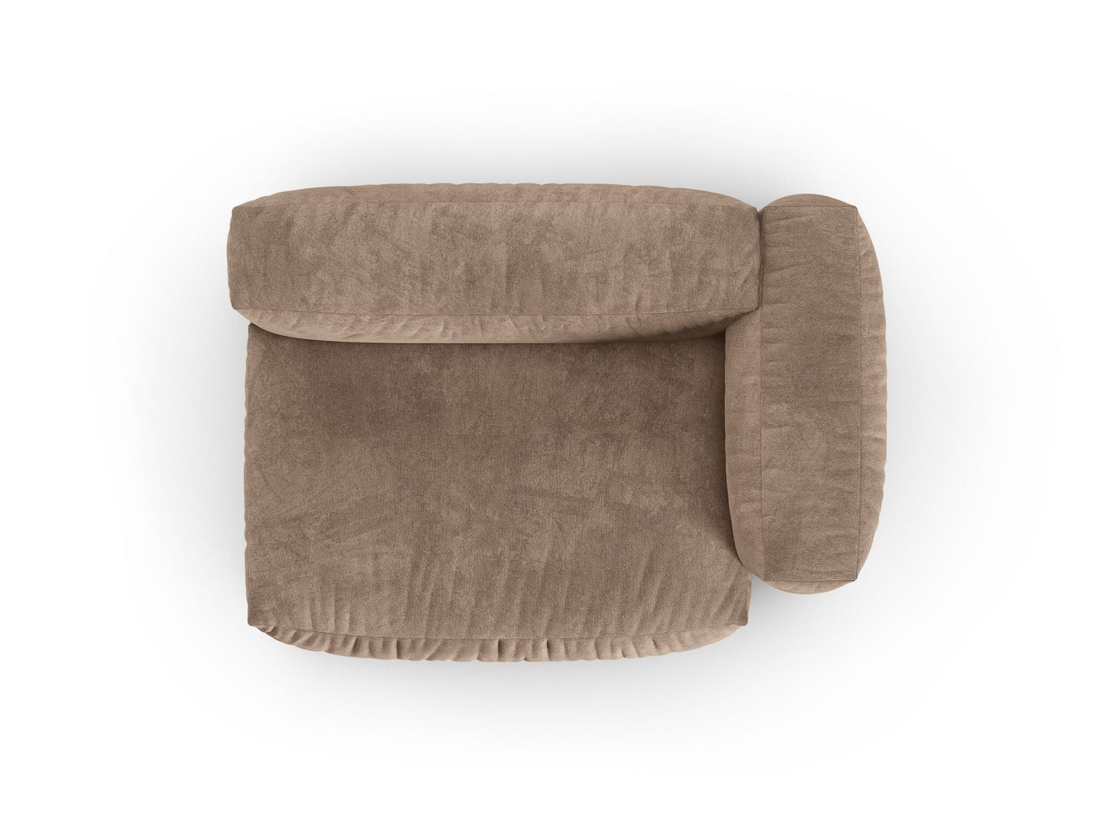 Stilvolles XL Doppelsitz-Sofa Martina in edlem Dunkelbeige, perfekt für moderne Wohnkonzepte. Flexibles, modulares Design von Micadoni.