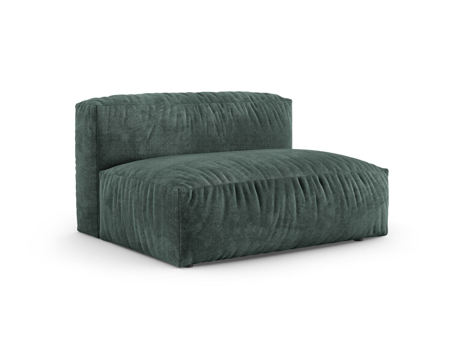Elegantes XL Doppelsitz-Sofa rechts Martina in Petrol-Vogue, ideal für stilvolle Wohnräume. Modulares Design von Micadoni.