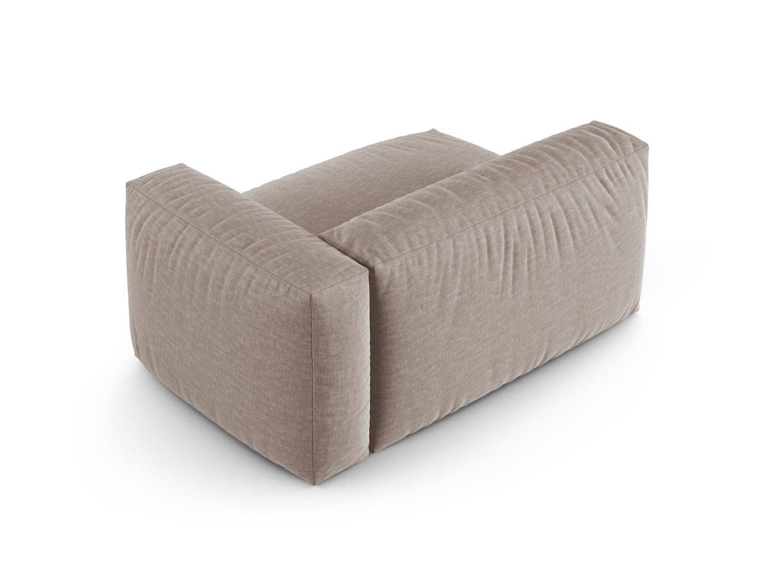 Elegantes XL Doppelsitz-Sofa Martina in Dunkelbeige, ideal für moderne Wohnräume. Modular und anpassbar für individuellen Komfort.