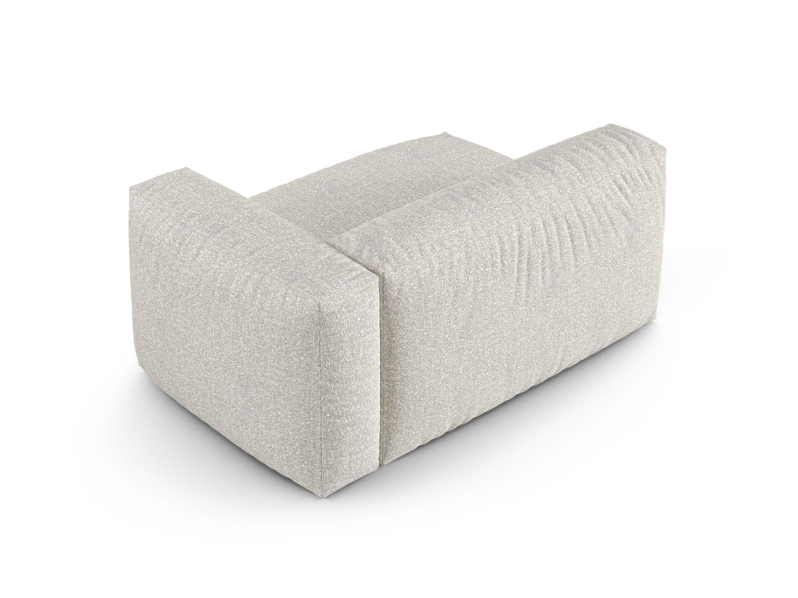 Elegantes XL Doppelsitz-Sofa Martina in Grau-Beige Melange, ideal für stilvolle Wohnräume. Modulares Design für individuelle Anpassung.