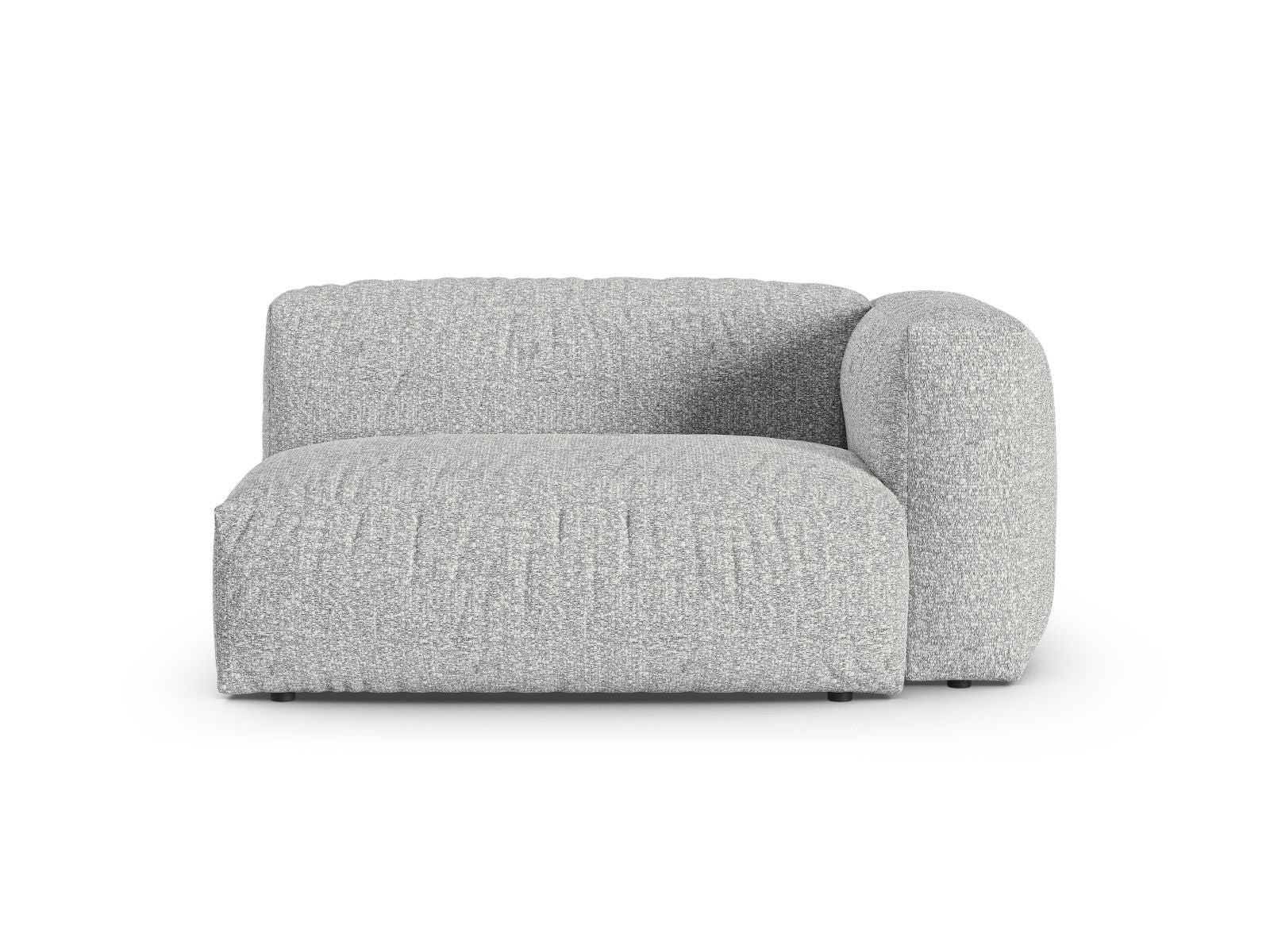 Doppelsitz-Sofa rechts XL Martina in Silver-Monet präsentiert im Onlineshop von KAQTU Design AG. Modulares Sofa ist von Micadoni