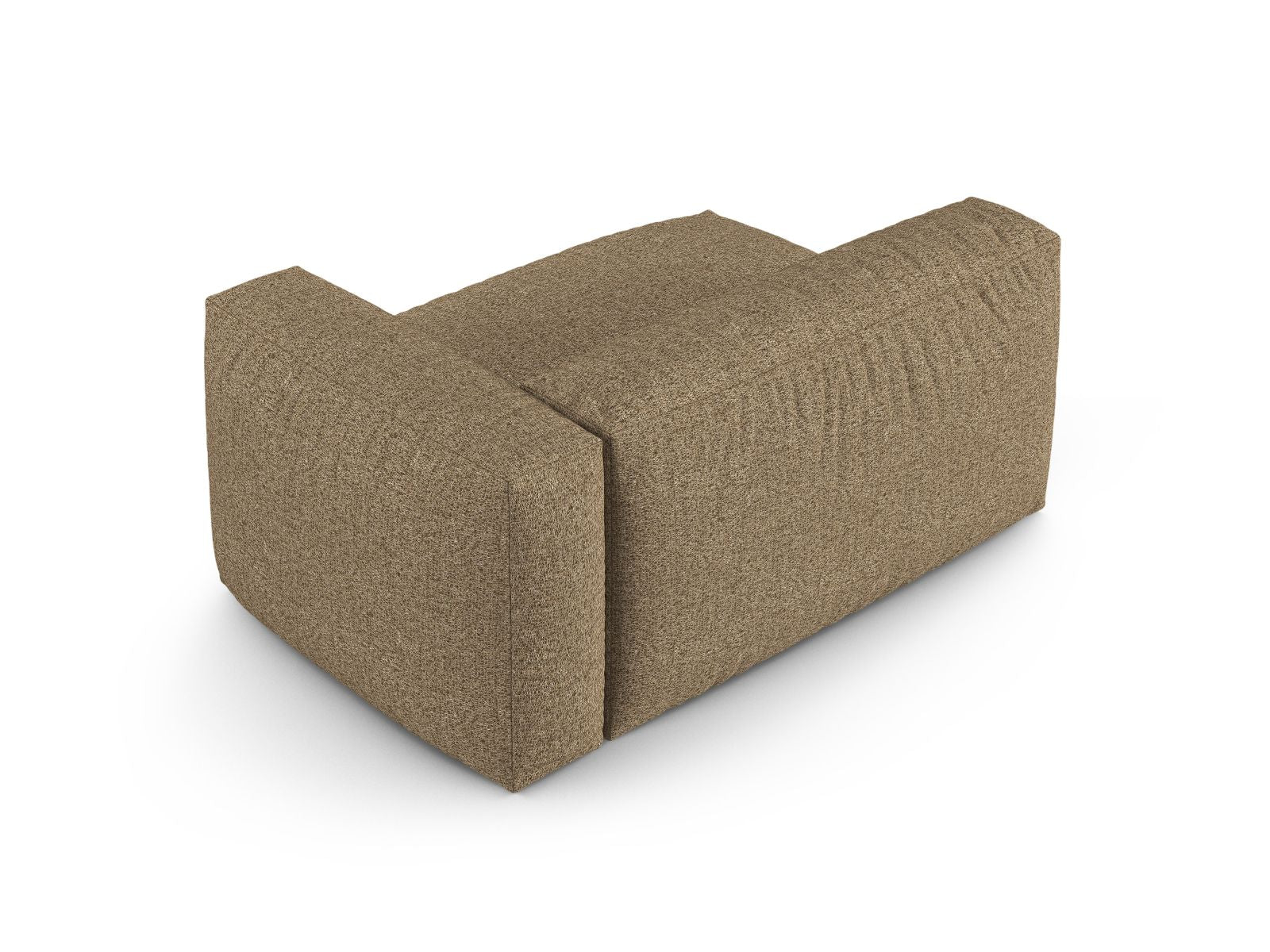 Elegantes XL Doppelsitz-Sofa Martina in sanftem Cappuccino, ideal für stilvolle Wohnräume und flexible Gestaltungsmöglichkeiten.