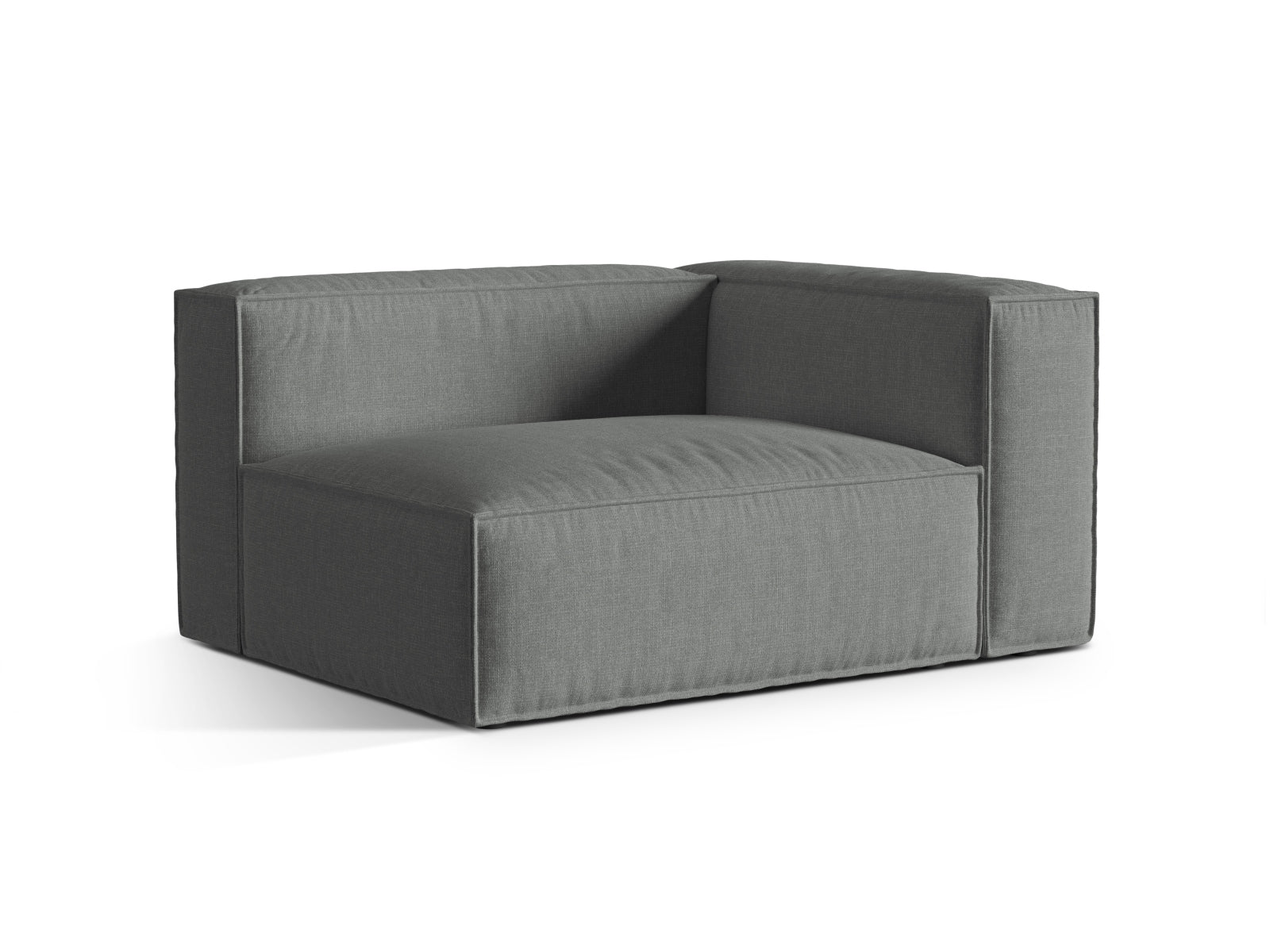 Nuria Modular Sofa rechts 2 Sitzer in Grey präsentiert im Onlineshop von KAQTU Design AG. Modulares Sofa ist von Micadoni