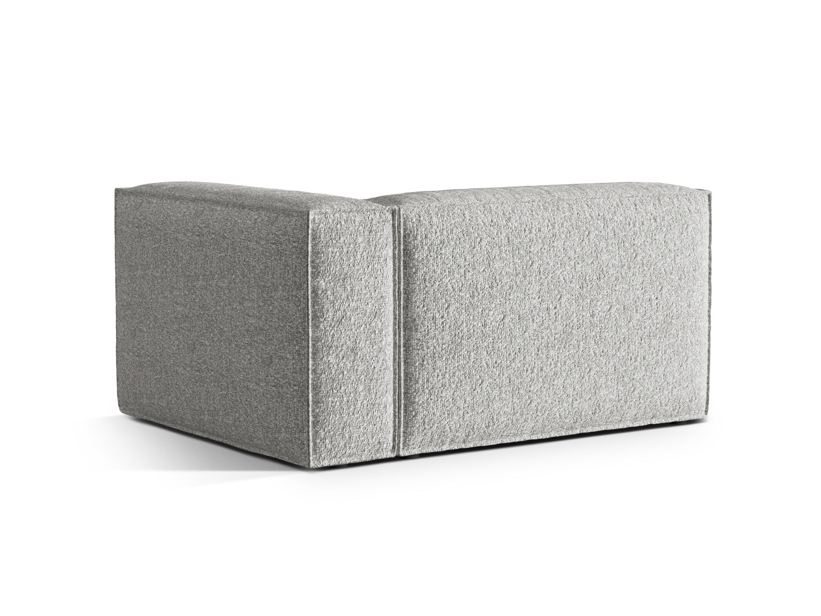 Nuria Boucle rechts Modular Sofa 2 Sitzer in Silver präsentiert im Onlineshop von KAQTU Design AG. Modulares Sofa ist von Micadoni