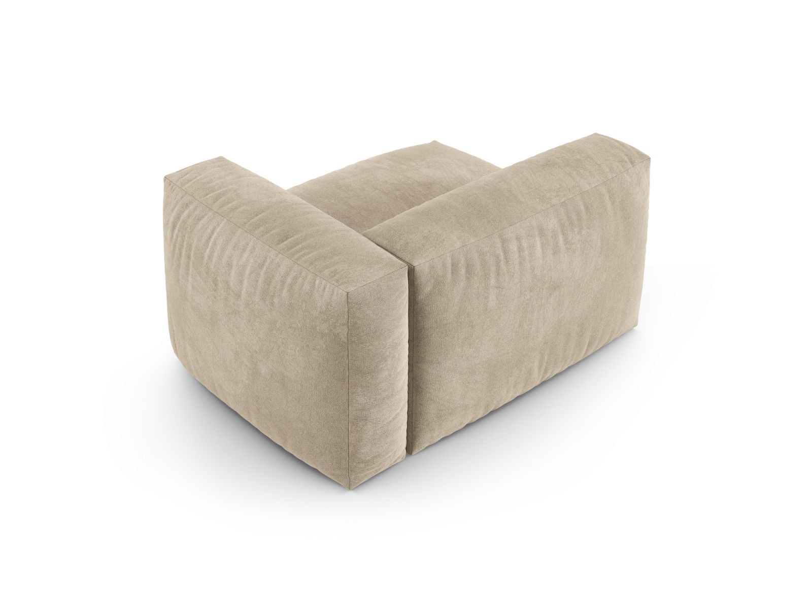 Elegantes 1-Sitzer Sofa Martina Wide XL in hellem Beige, ideal für moderne Wohnkonzepte und flexible Raumgestaltung.