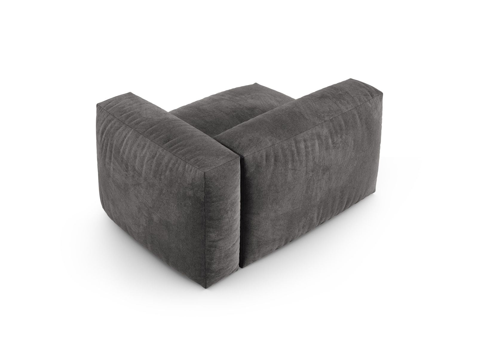 Elegantes 1-Sitzer Sofa Martina Wide XL in modernem Grau, ideal für stilvolle Wohnräume und entspannte Stunden.