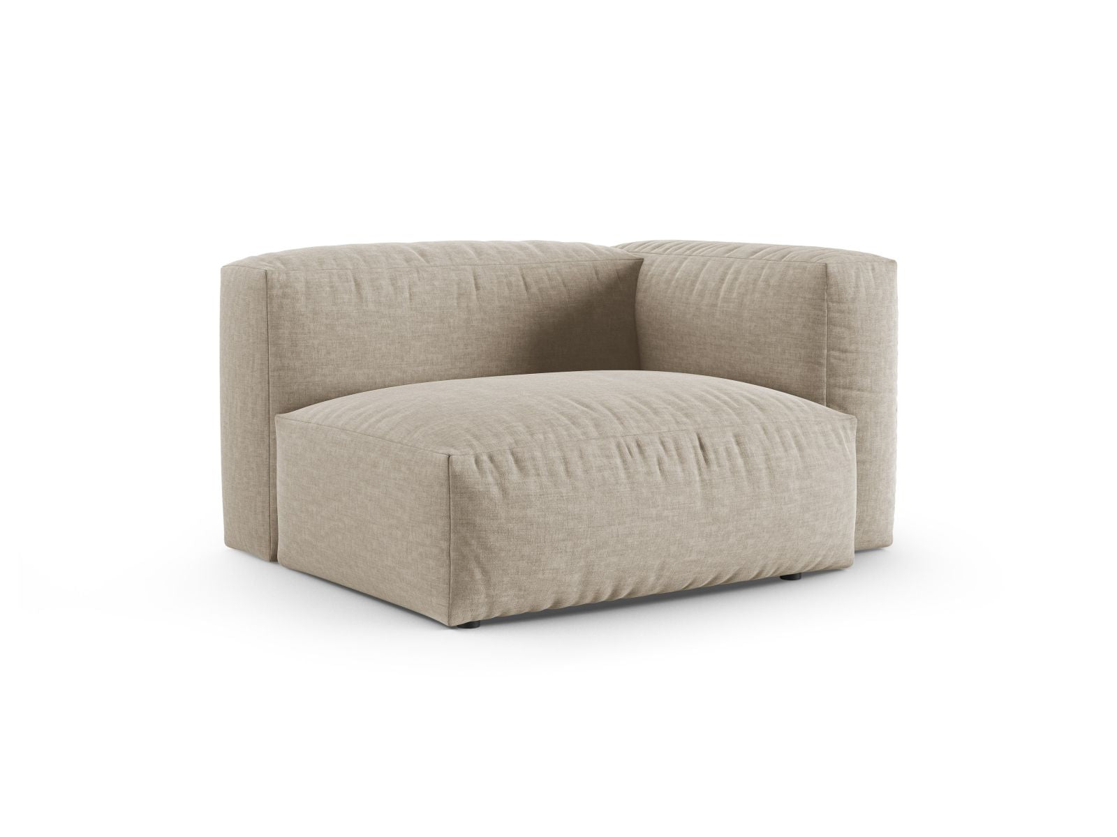 Elegantes 1-Sitzer Sofa Martina Wide XL in hellem Beige, ideal für moderne Wohnräume. Teil der modularen Sofa-Kollektion von Micadoni.
