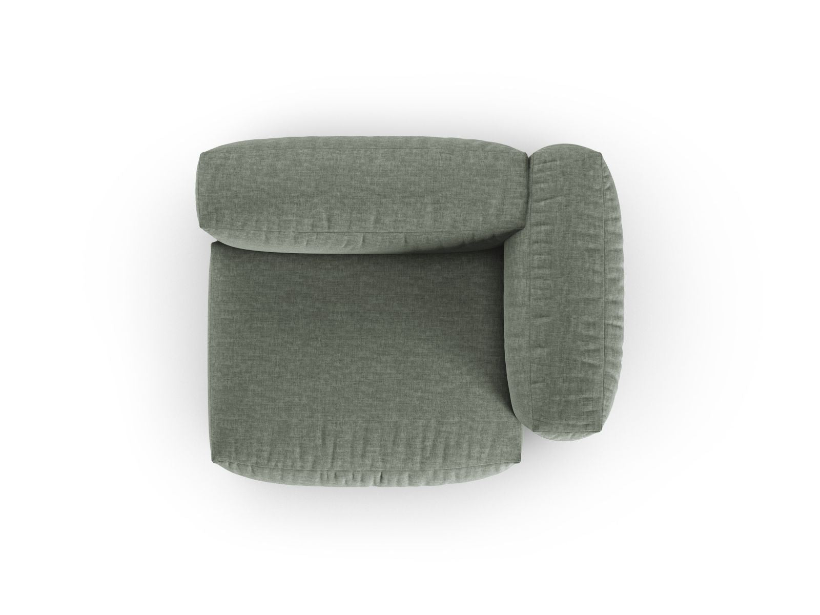 Stylisches 1-Sitzer Sofa Martina Wide XL in Moss Green-Boston, perfekt für gemütliche Ecken und individuelles Wohndesign.