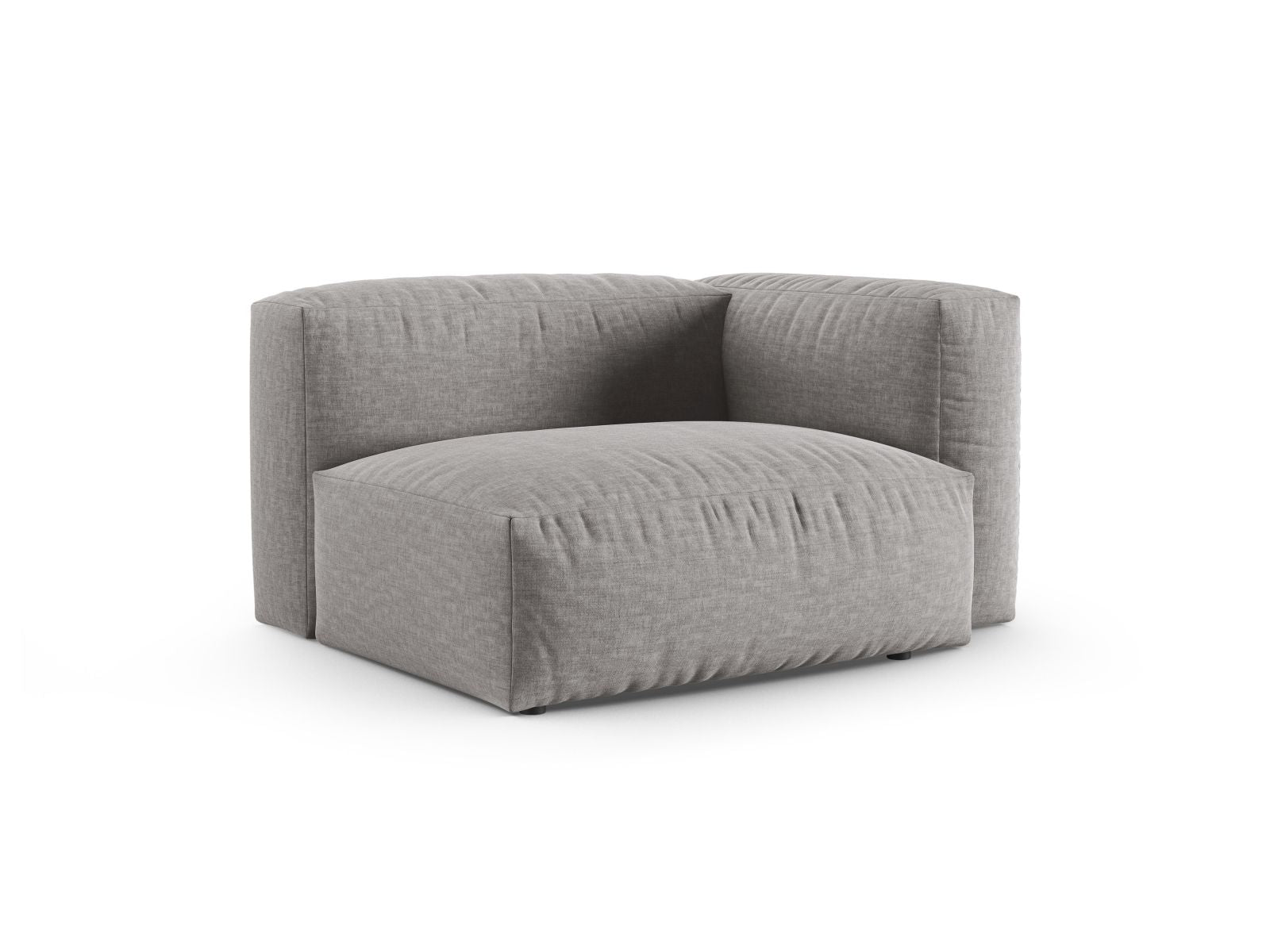 Elegantes 1-Sitzer Sofa Martina Wide XL in hellem Grau, ideal für moderne Wohnräume, präsentiert von Micadoni.