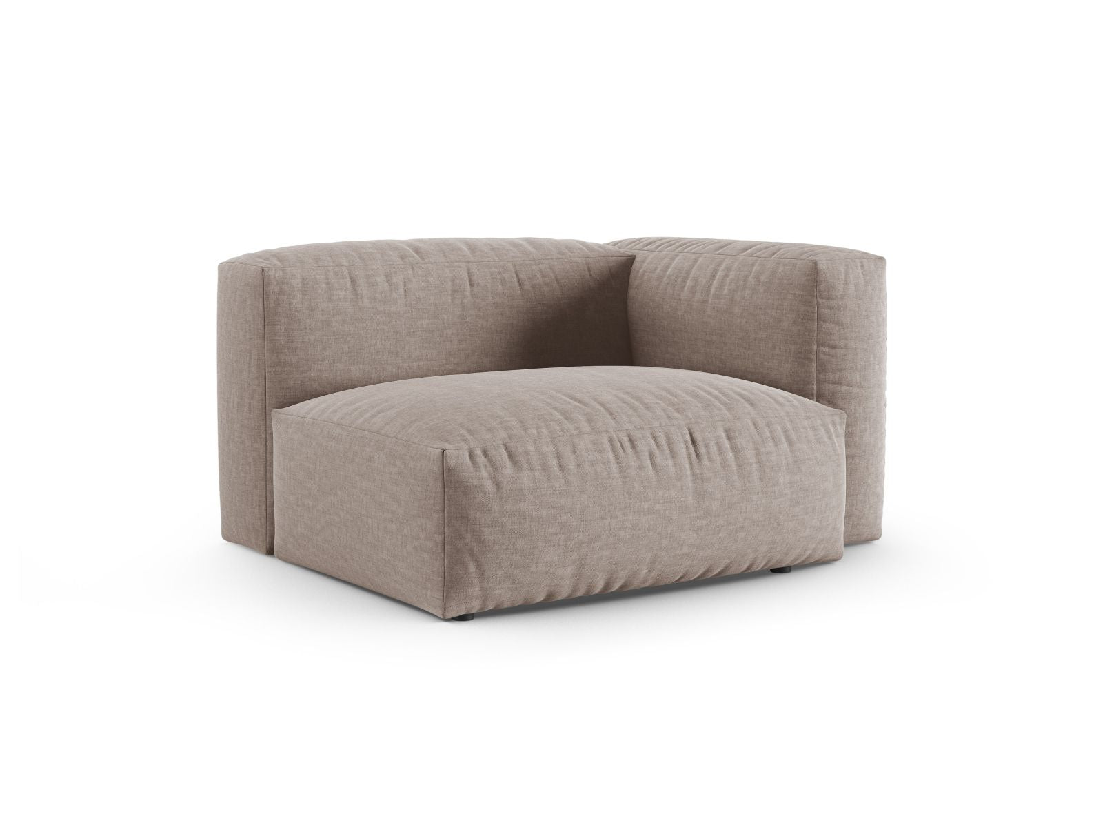 Elegantes 1-Sitzer Sofa Martina Wide XL in Dunkelbeige, ideal für moderne Wohnräume. Teil der modularen Sofa-Kollektion von Micadoni.
