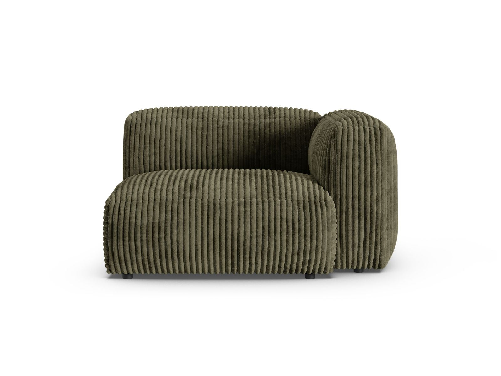1-Sitzer Sofa Martina Wide XL rechts in Moss Green-Tilia präsentiert im Onlineshop von KAQTU Design AG. Modulares Sofa ist von Micadoni
