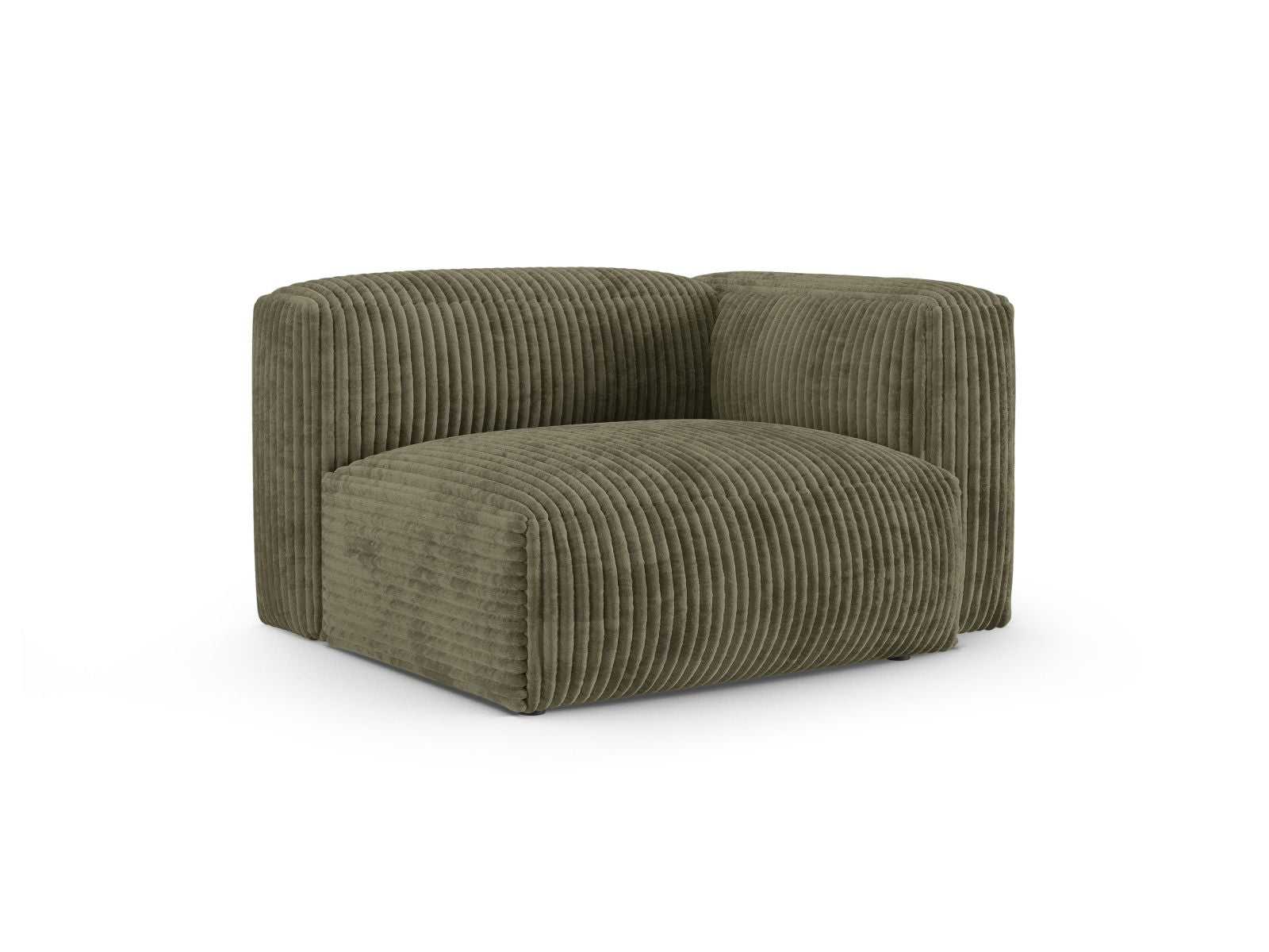Elegantes 1-Sitzer Sofa Martina Wide XL in Moss Green-Tilia, ideal für moderne Wohnräume. Teil der modularen Sofa-Kollektion von Micadoni.
