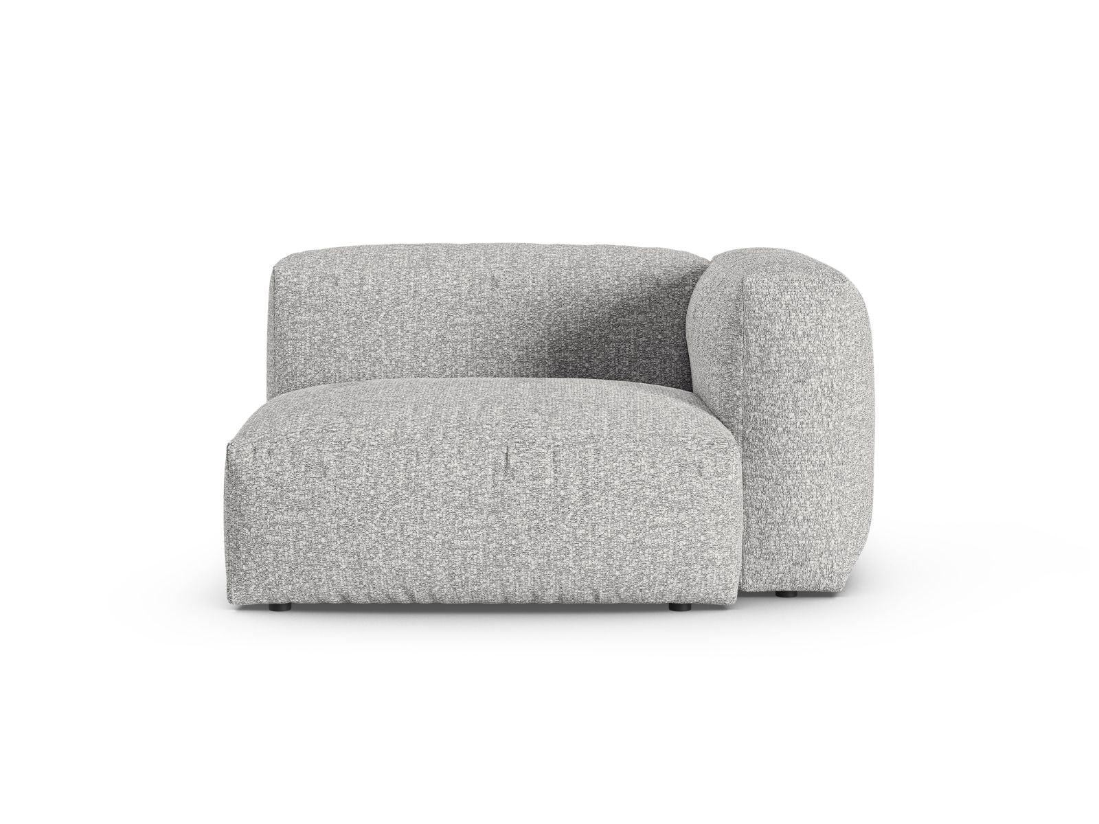 1-Sitzer Sofa Martina Wide XL rechts in Silver-Monet präsentiert im Onlineshop von KAQTU Design AG. Modulares Sofa ist von Micadoni