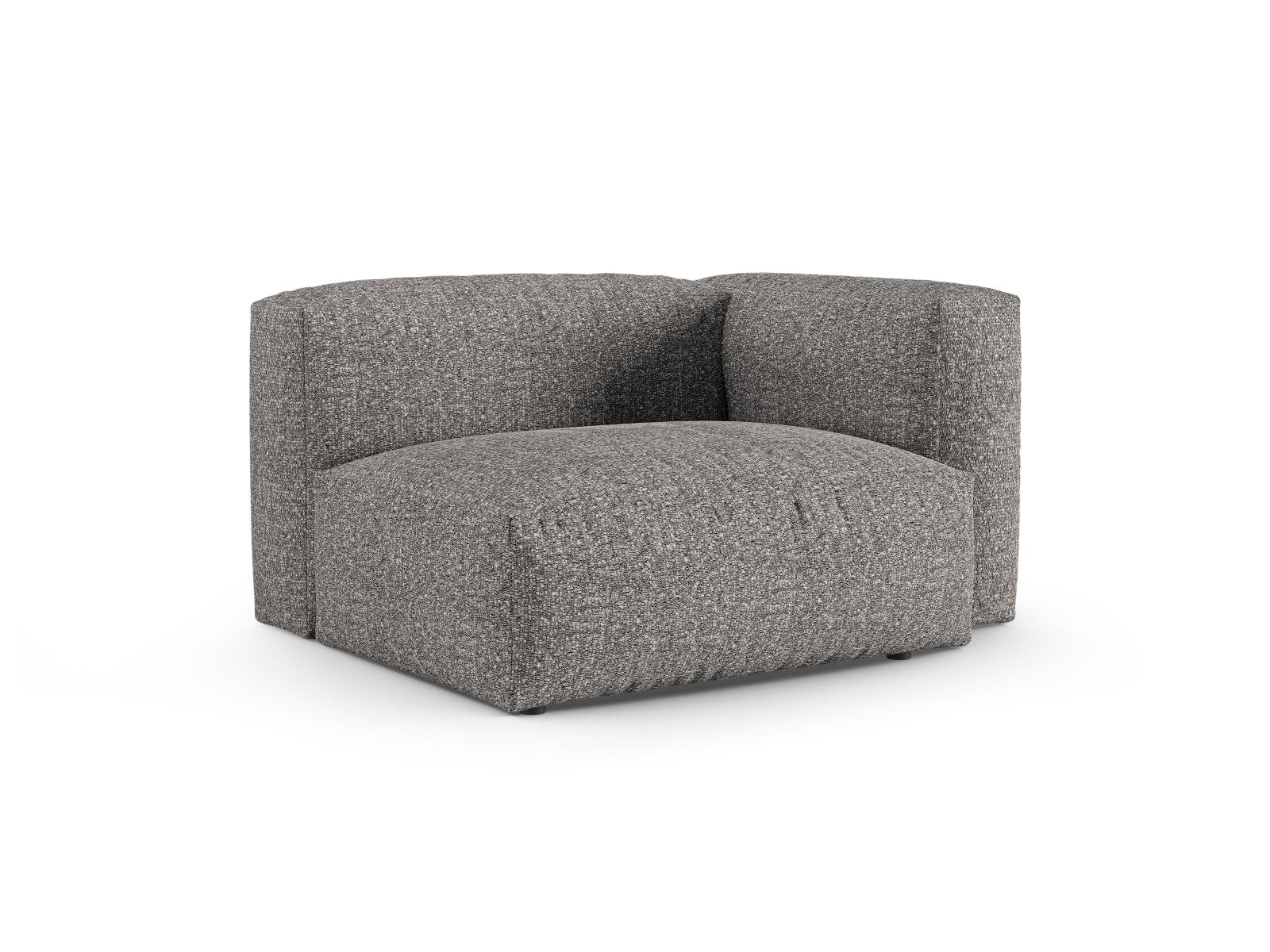 Elegantes 1-Sitzer Sofa Martina Wide XL in Graphit, ideal für moderne Wohnräume. Teil der modularen Sofa-Kollektion von Micadoni.