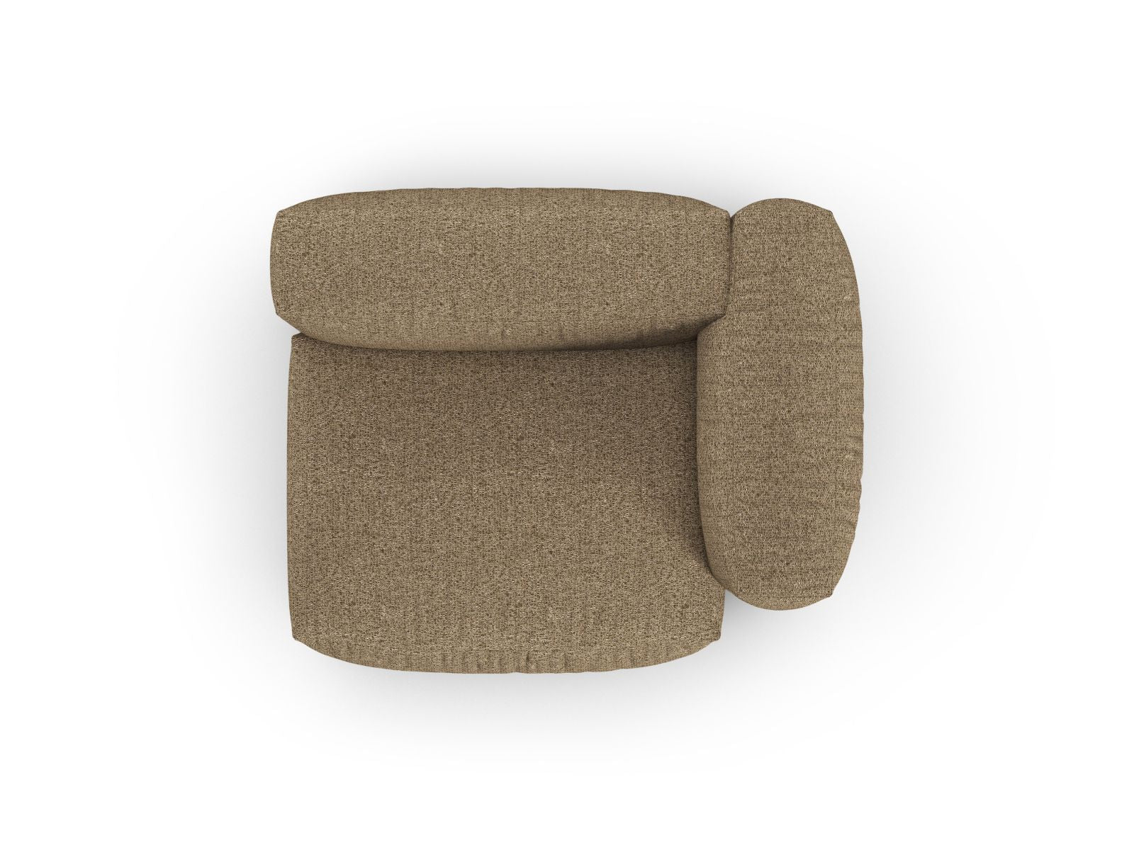Stylisches 1-Sitzer Sofa Martina Wide XL in warmem Cappuccino, perfekt für zeitgemäße Einrichtung und vielseitige Nutzung im Wohnbereich.