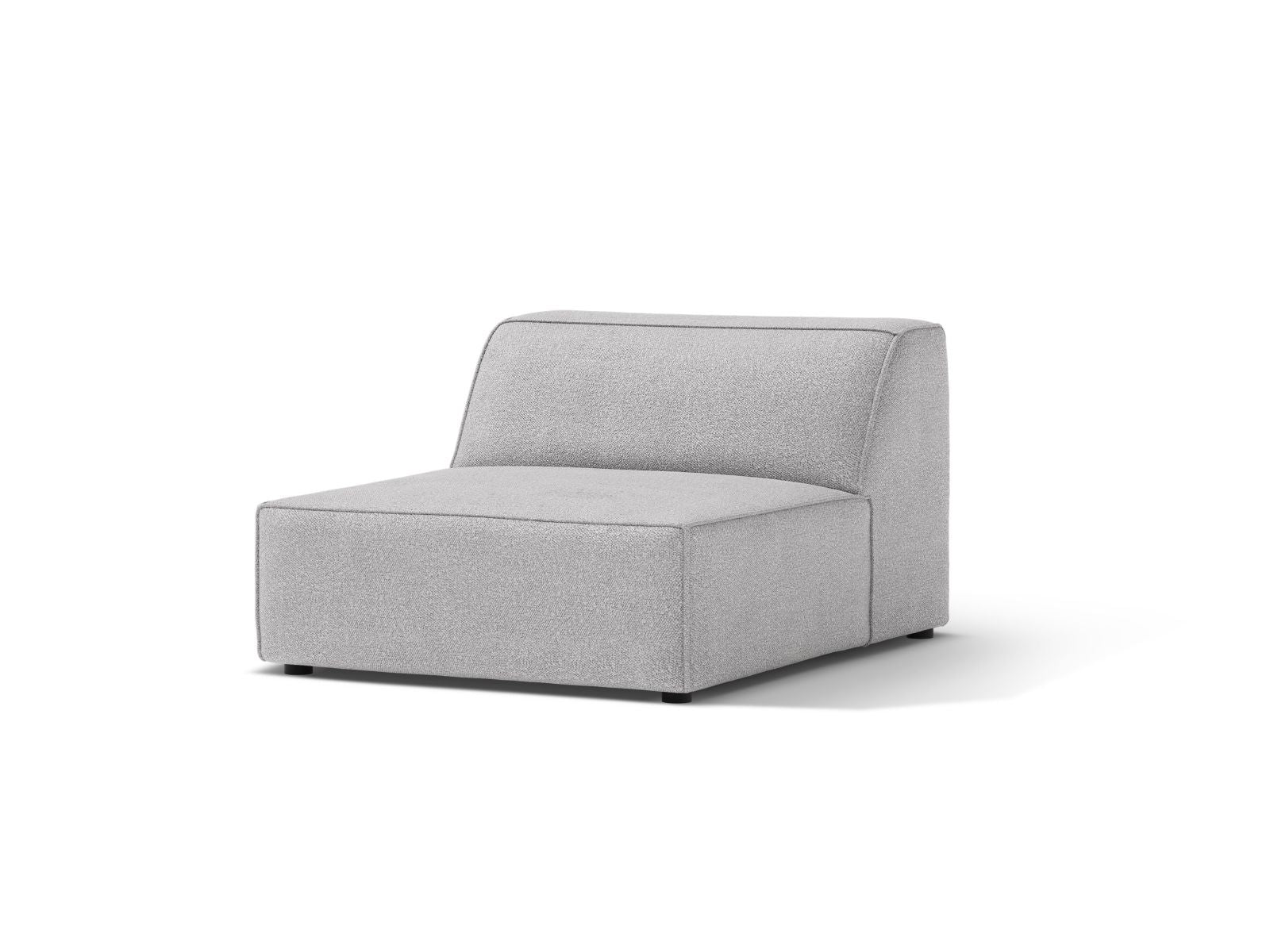 Elegantes 1-Sitzer Modul Armless Jodie in hellem Grau, ideal für individuelle Sofa-Kombinationen im modernen Wohnraum.
