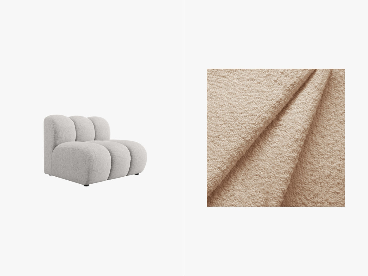 Lupine Modul Armless 1 Sitzer in Beige-Baloo präsentiert im Onlineshop von KAQTU Design AG. Modulares Sofa ist von Micadoni